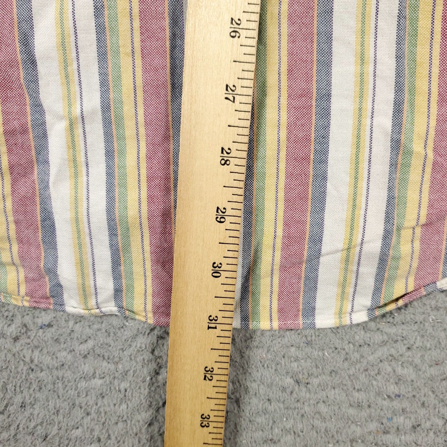 Tommy Hilfiger Tommy Hilfiger Shirt Mens Medium Red Yellow Striped Button-Up Long Sleeve Classic Preppy Size US M / EU 48-50 / 2 - 5 Thumbnail