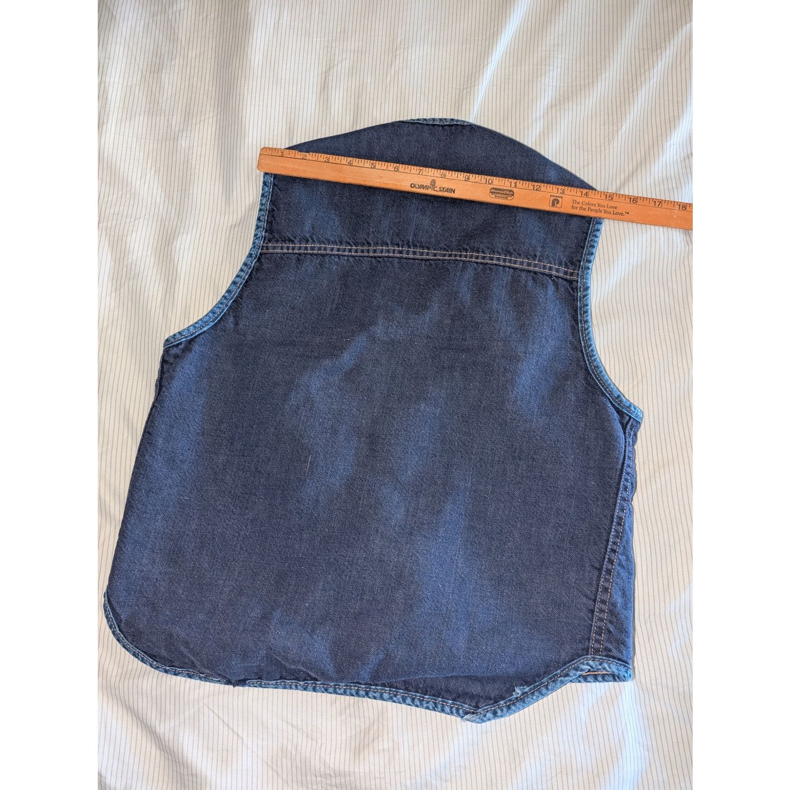 Sears Vintage 70's Sears Roebucks Sherpa Lined Denim Vest Medium Size US M / EU 48-50 / 2 - 3 Thumbnail