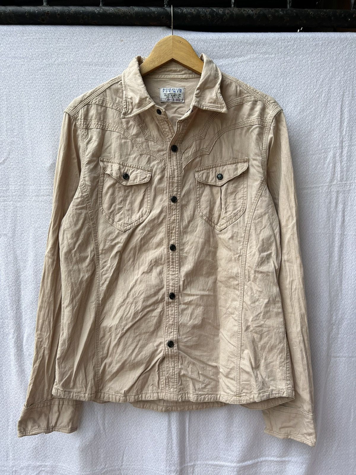 Yohji Yamamoto NCFM - Nicole Club For Men Longsleeve Shirt Size US L / EU 52-54 / 3 - 1 Thumbnail