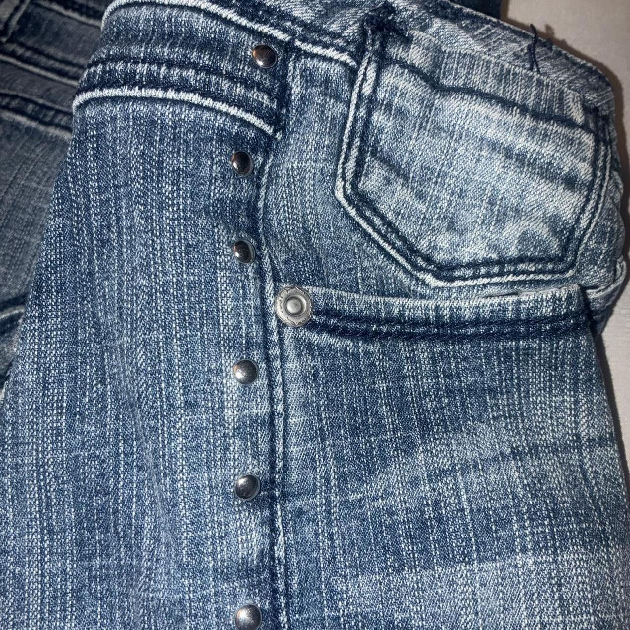 Other Vintage Candie's straight leg jeans with studded detailing Size 22" - 7 Thumbnail