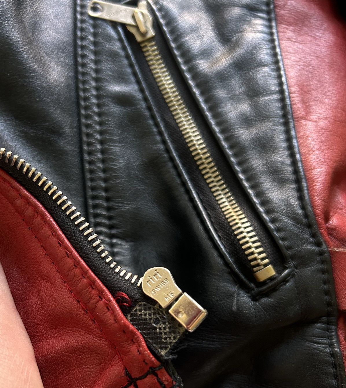 Genuine Leather Vintage Harro biker leather jacket mens y2k Size US S / EU 44-46 / 1 - 8 Thumbnail