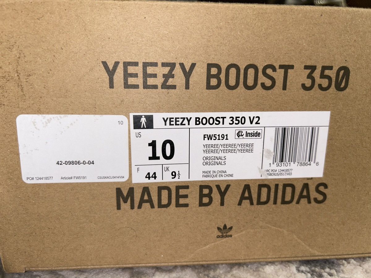 Adidas × Kanye West × Yeezy Adidas Yeezy Boost 350 V2 Size US 10 / EU 43 - 4 Thumbnail