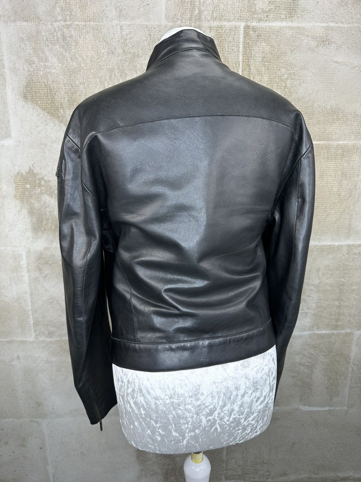 Mugler Vintage MUGLER leather archival jacket blazer Size L / US 10 / IT 46 - 2 Thumbnail