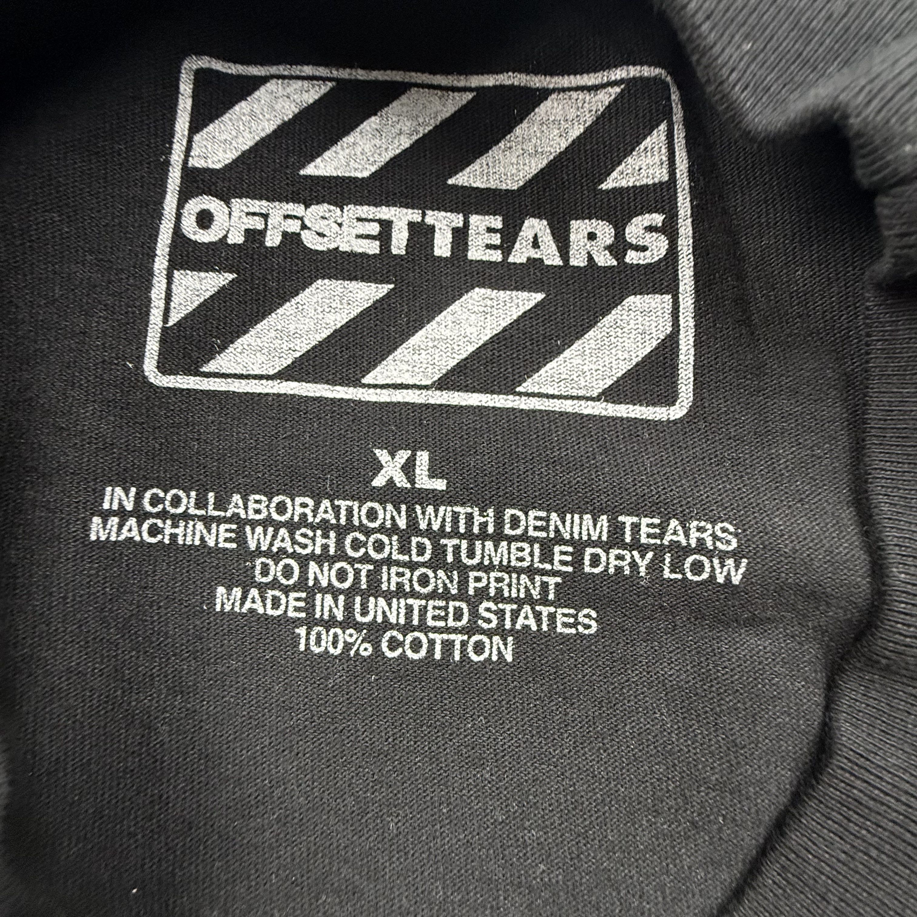 DENIM TEARS Denim Tears x Offsettears Set It Off T-Shirt Black XL Mens Size US XL / EU 56 / 4 - 3 Thumbnail