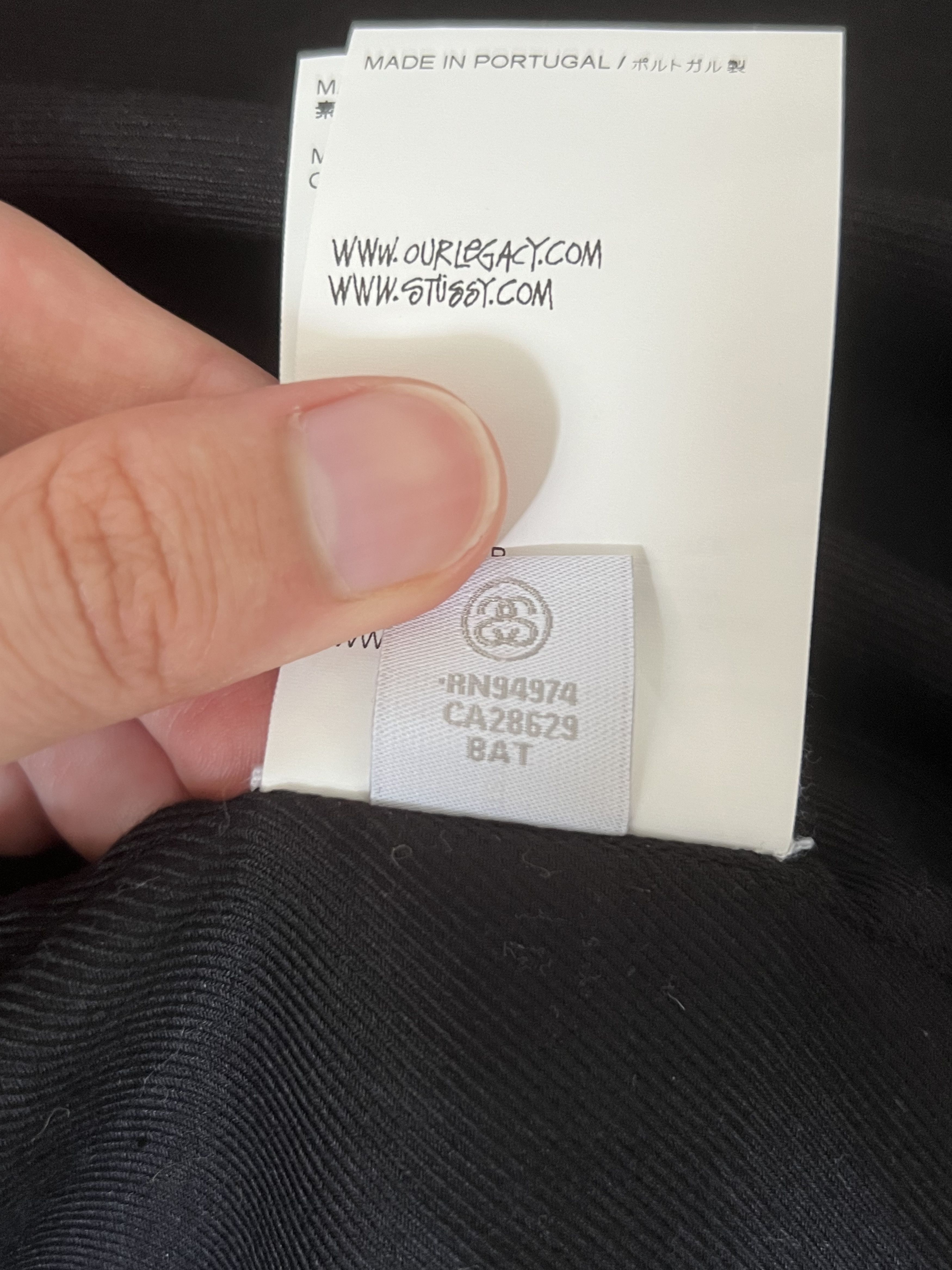 Our Legacy × Stussy 💚 Stussy x Our Legacy Workshop Ranch Shirt Black Medium NEW Size US M / EU 48-50 / 2 - 13 Thumbnail