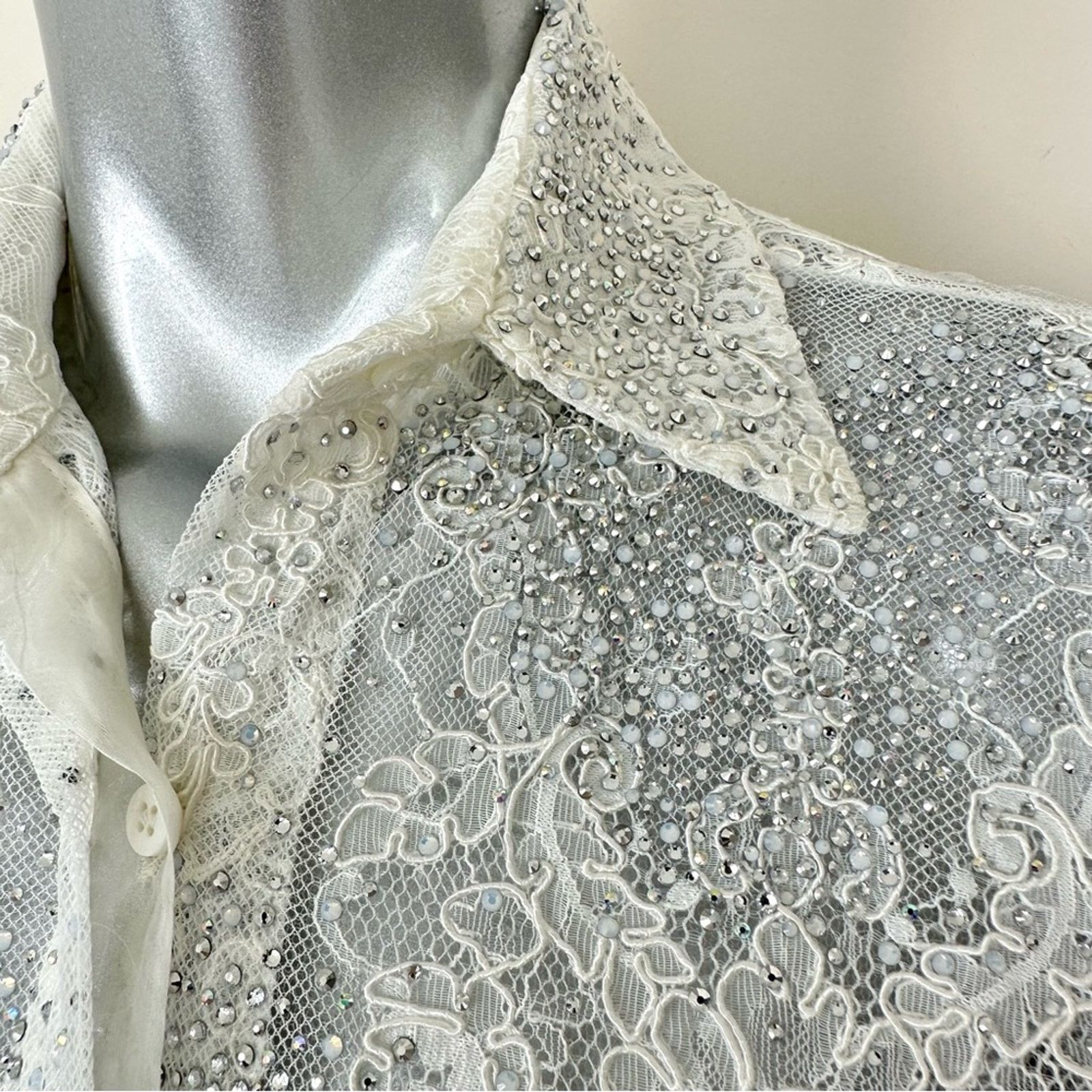 Ermanno Scervino NEW!!! Ermanno Scervino blouse 40IT or 4 US Retail 1650$ Size S / US 4 / IT 40 - 4 Thumbnail