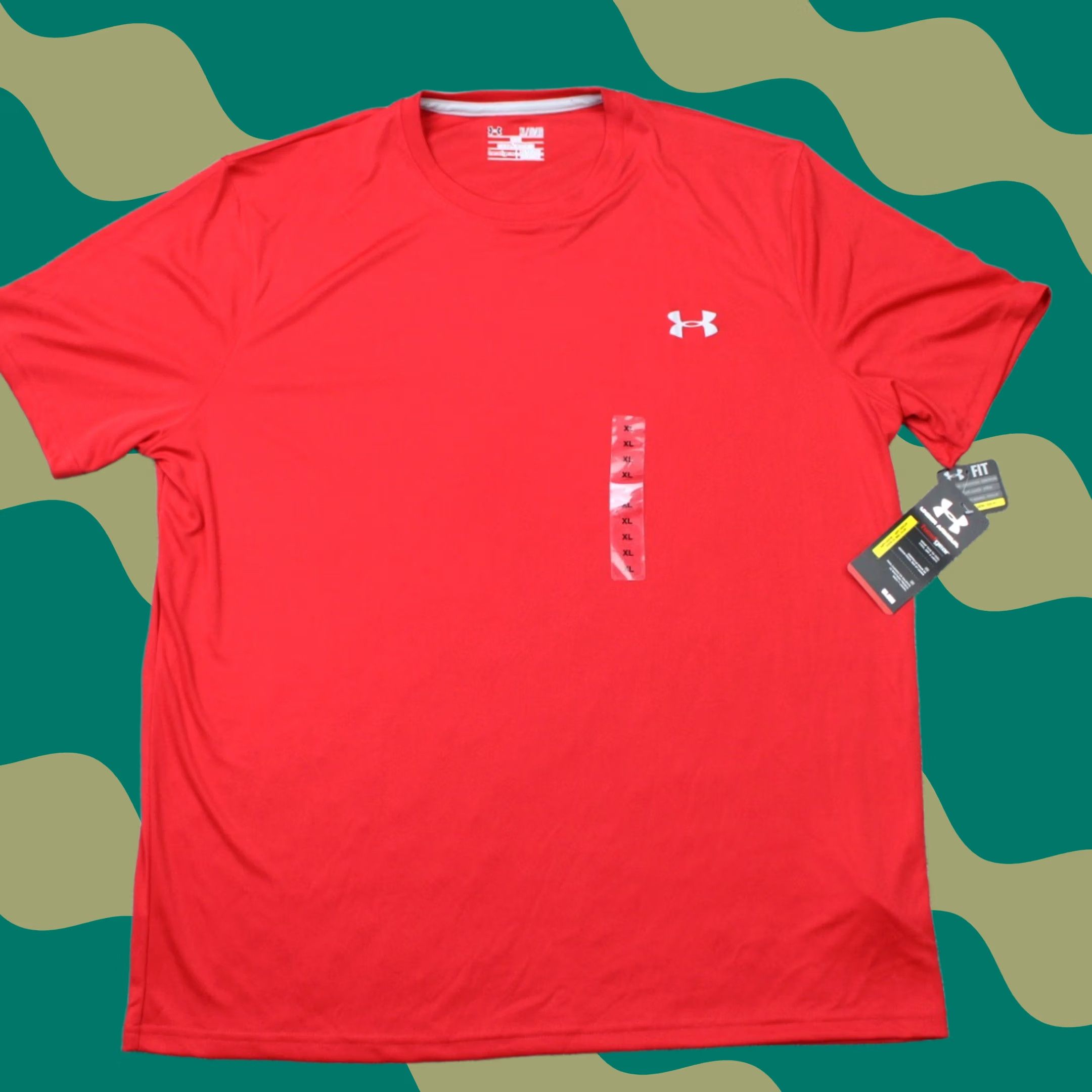 Under Armour Under Armour Shirt Mens XL Red UA HeatGear Loose Fit Short Sleeve Anti-Odor NWT Size US XL / EU 56 / 4 - 1 Thumbnail