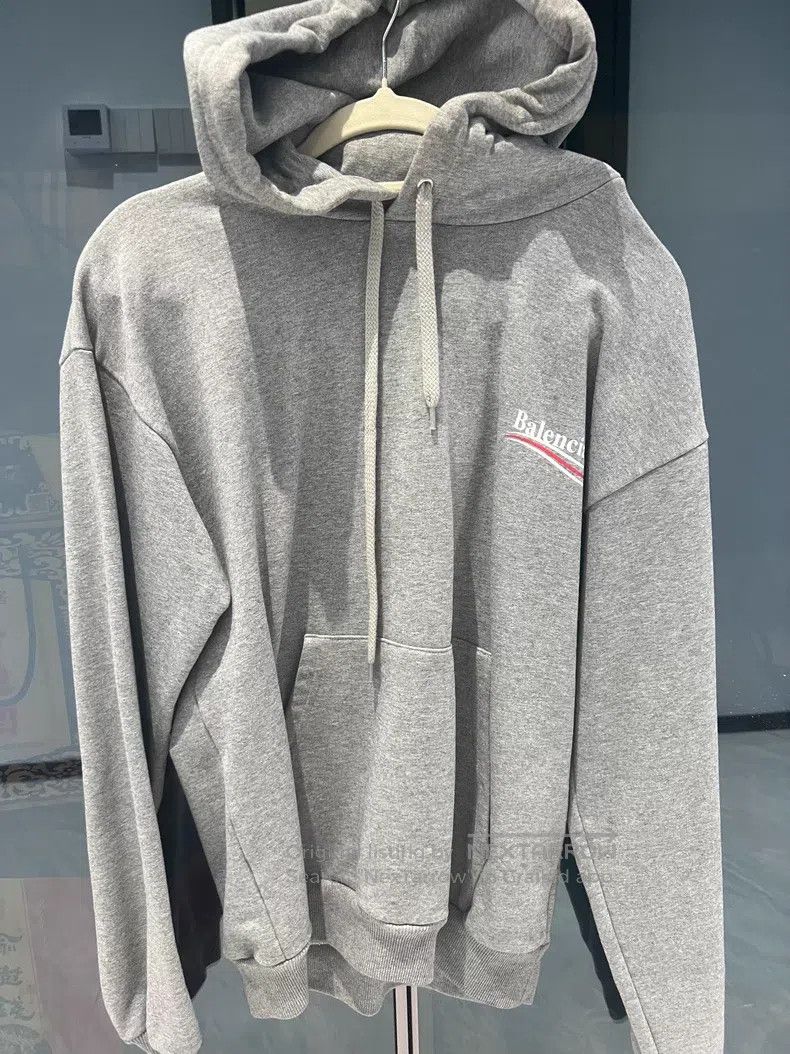 Balenciaga Balenciaga Gray Hooded Sweatshirt Size US XS / EU 42 / 0 - 1 Thumbnail