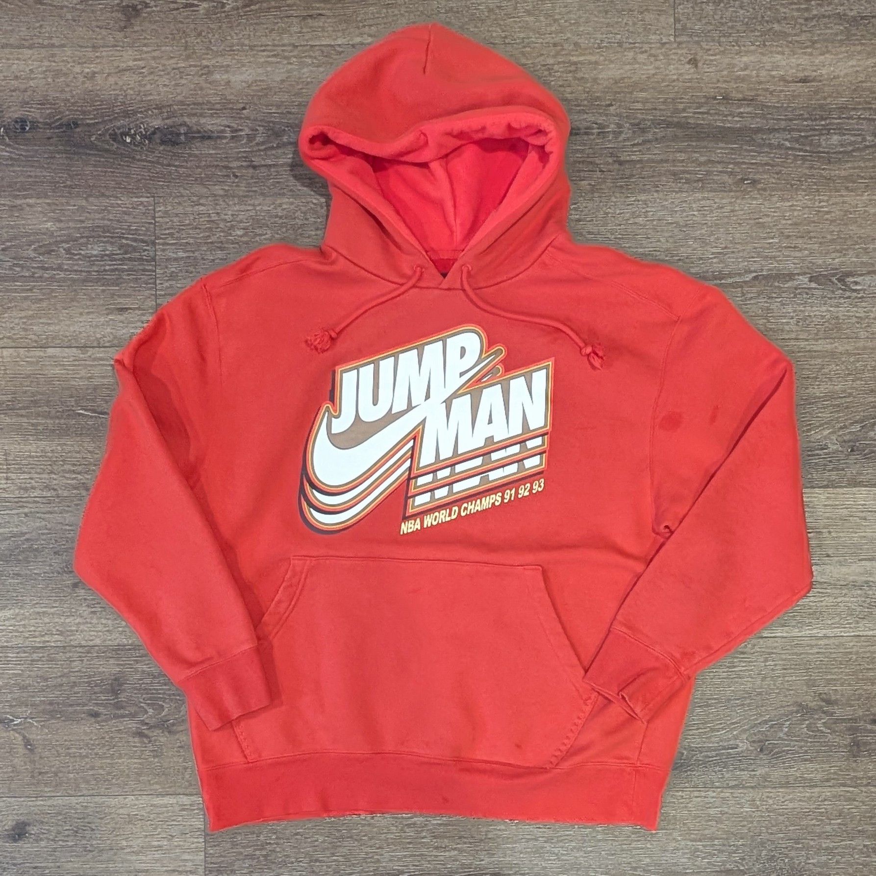 Nike Nike Jump Man NBA World Champs 91 92 93 red hoodie - 2XL Size US XXL / EU 58 / 5 - 1 Thumbnail