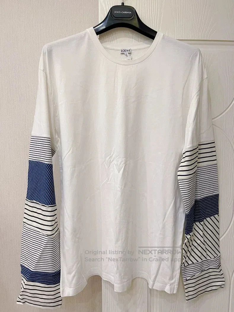 Loewe LOEWE Stripe Paneled Long Sleeve T. Size US L / EU 52-54 / 3 - 1 Thumbnail
