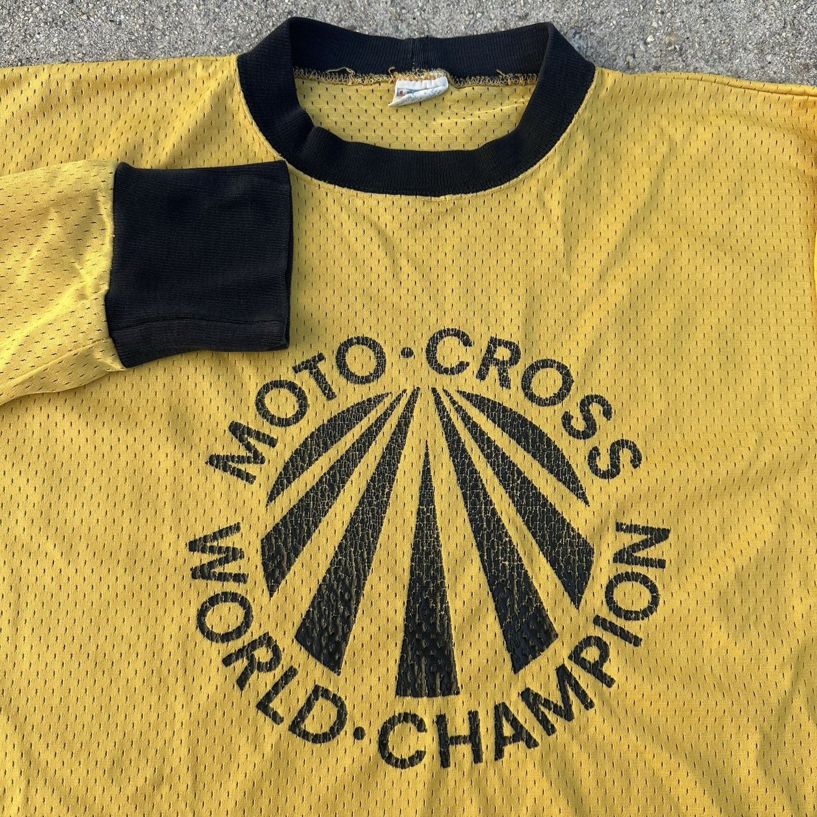 Champion × Vintage Vintage 70s Champion Blue Bar Suzuki World Motocross Jersey Size US L / EU 52-54 / 3 - 2 Thumbnail