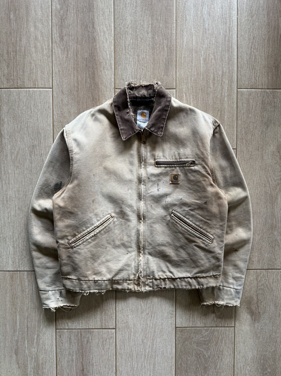 Carhartt × Vintage Carhartt Detroit Jacket J97 BRN/WET—Size 2XL