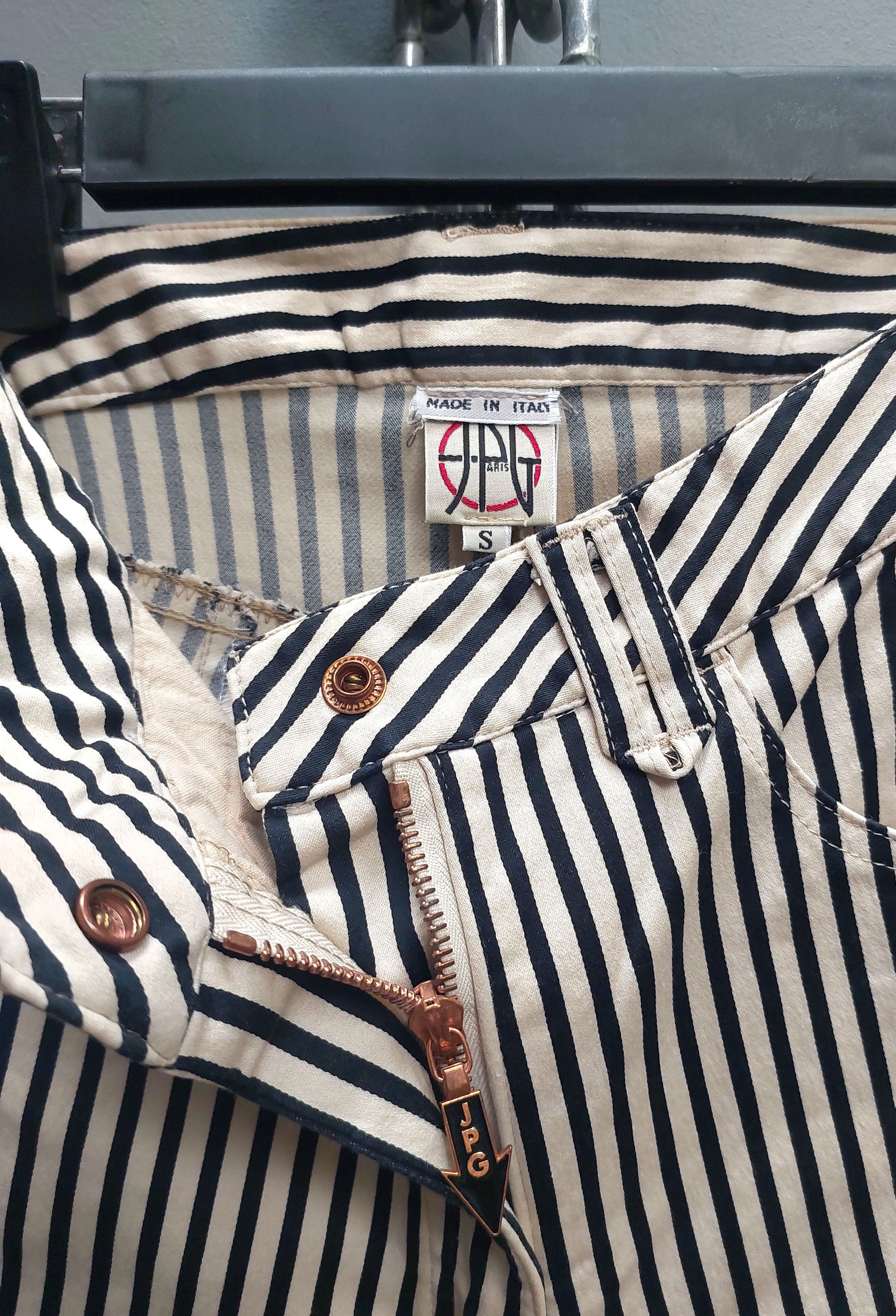 Jean Paul Gaultier Jean Paul Gaultier Striped Unlined Blazer and Pant Set Size S / US 4 / IT 40 - 14 Thumbnail