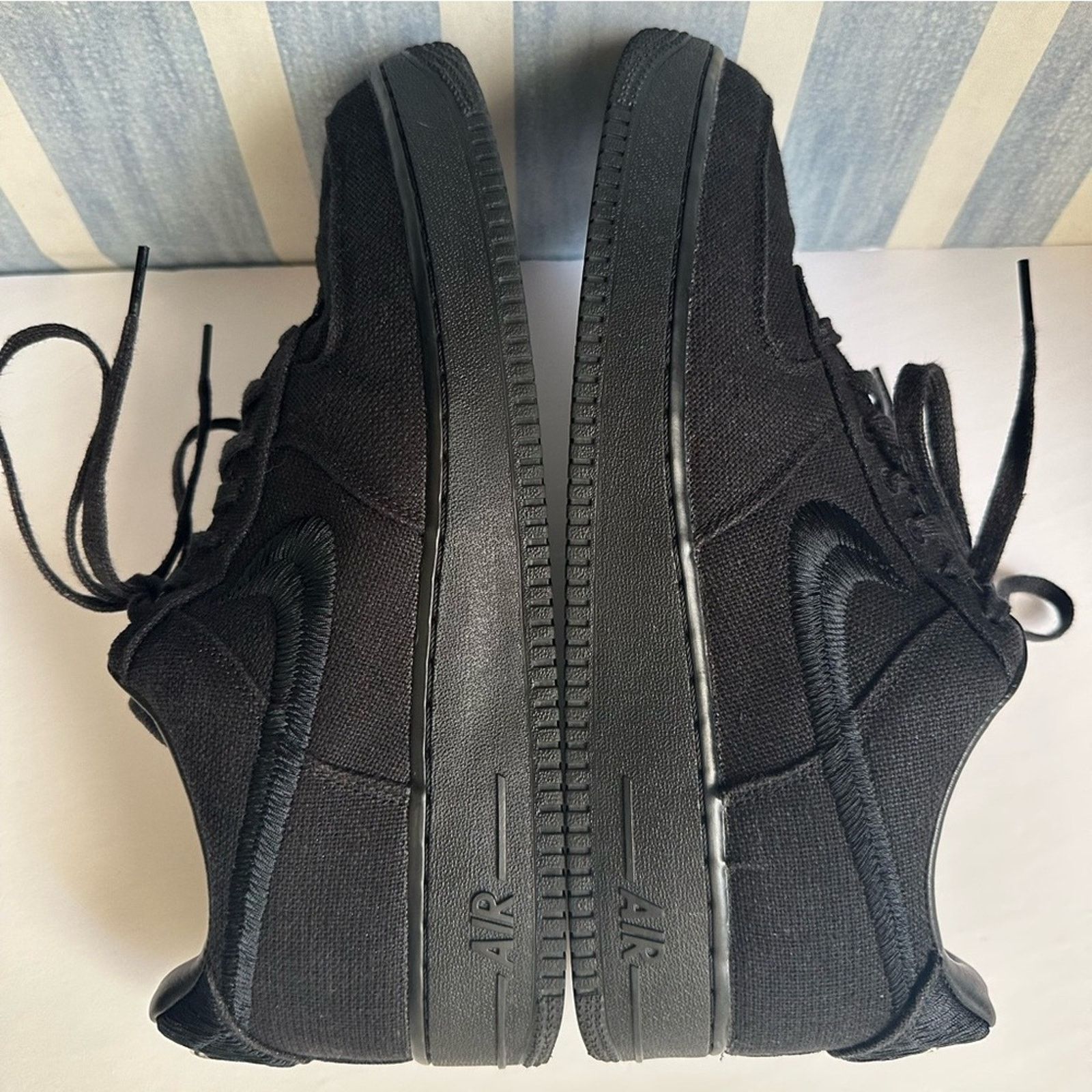 Nike × Stussy AF1 Low "Black" Sneakers M US 12.5 Limited Edition Collab Size US 12.5 / EU 45-46 - 5 Thumbnail