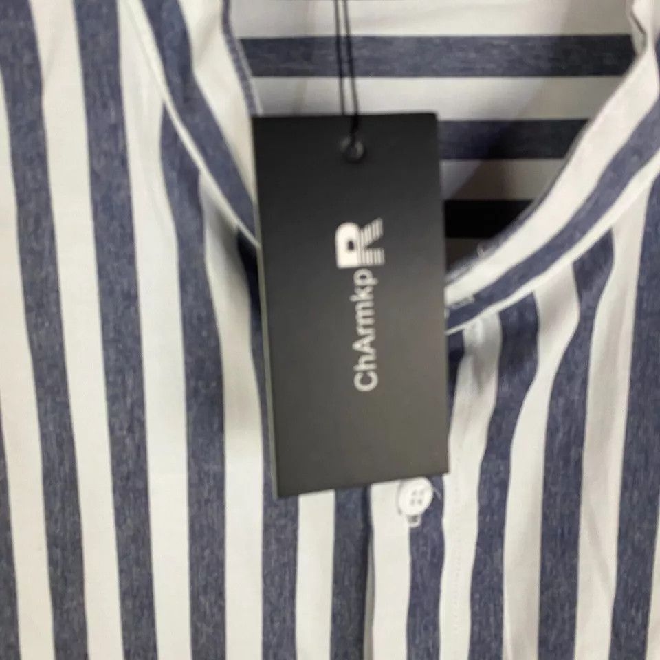 Other ChArmkp Button Up Shirt Men's XL NWT Short Sleeve Striped Size US XL / EU 56 / 4 - 2 Thumbnail