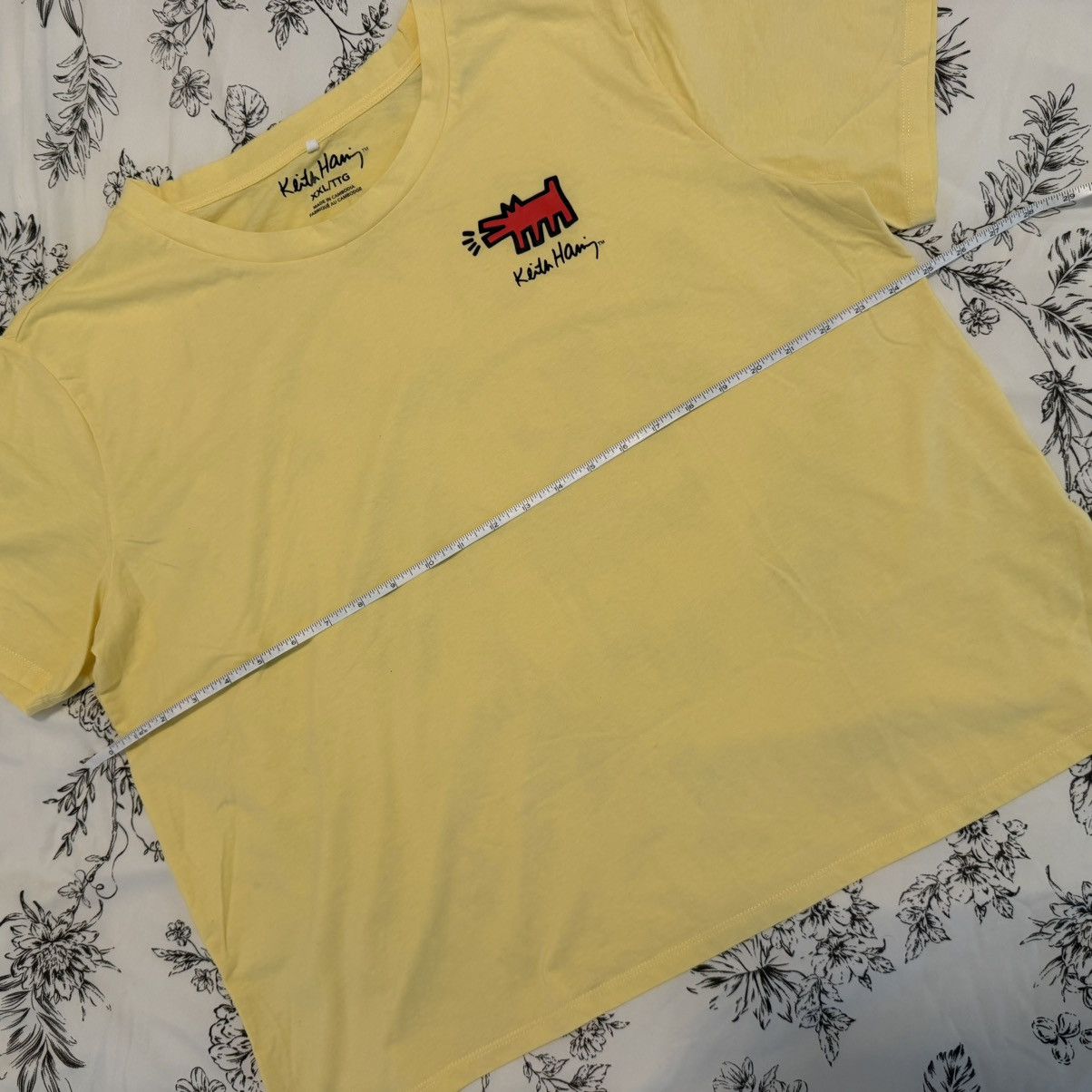 Keith Haring KEITH HARING Yellow Dog Graphic T-Shirt Size XXL Womens Size XXL / US 16-18 / IT 52-54 - 3 Thumbnail