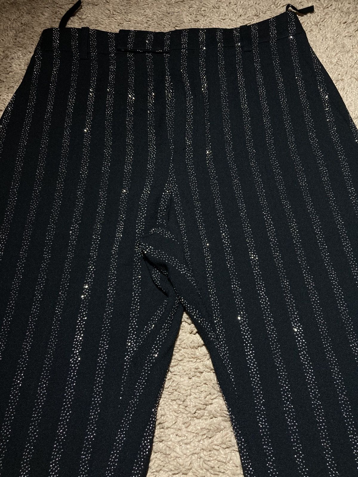 Celine AW22 Celine Crystal Striped Pants 44 2022 Boy Doll Hedi Size US 28 / EU 44 - 3 Thumbnail