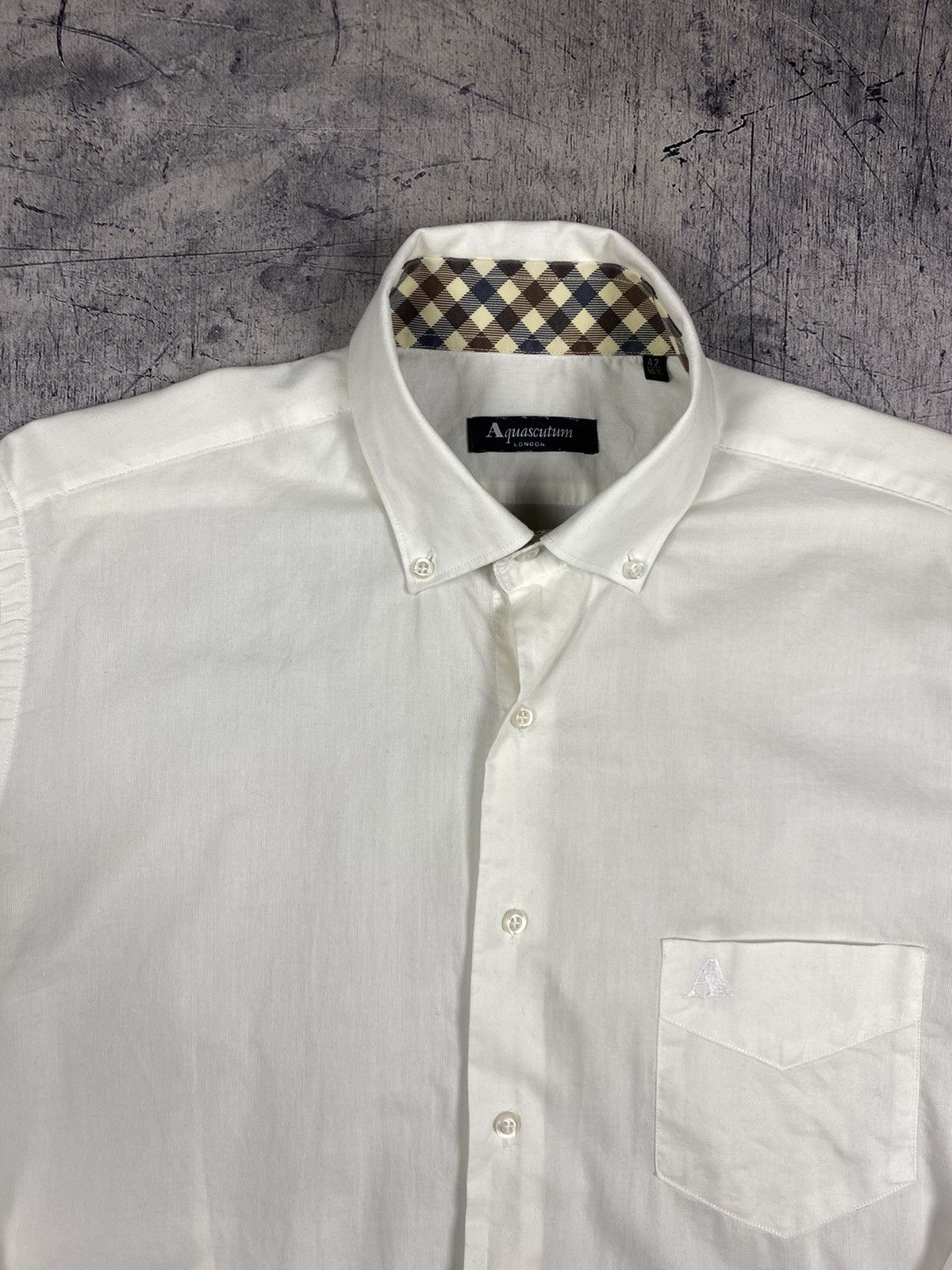Aquascutum × Vintage Vintage Aquascutum London Butto Up Shirt Size US M / EU 48-50 / 2 - 8 Thumbnail
