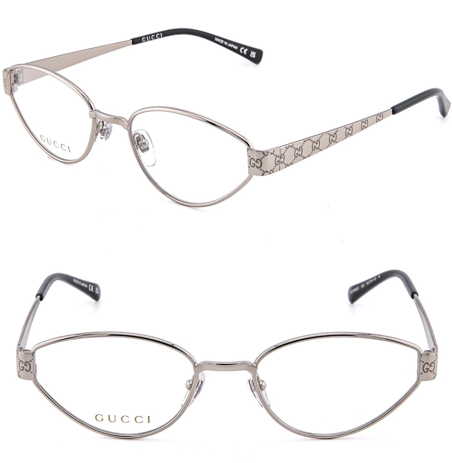 Gucci GUCCI GG1853O 1853 Silver Monogram Optical Eyeglasses 002 Size ONE SIZE - 1 Thumbnail