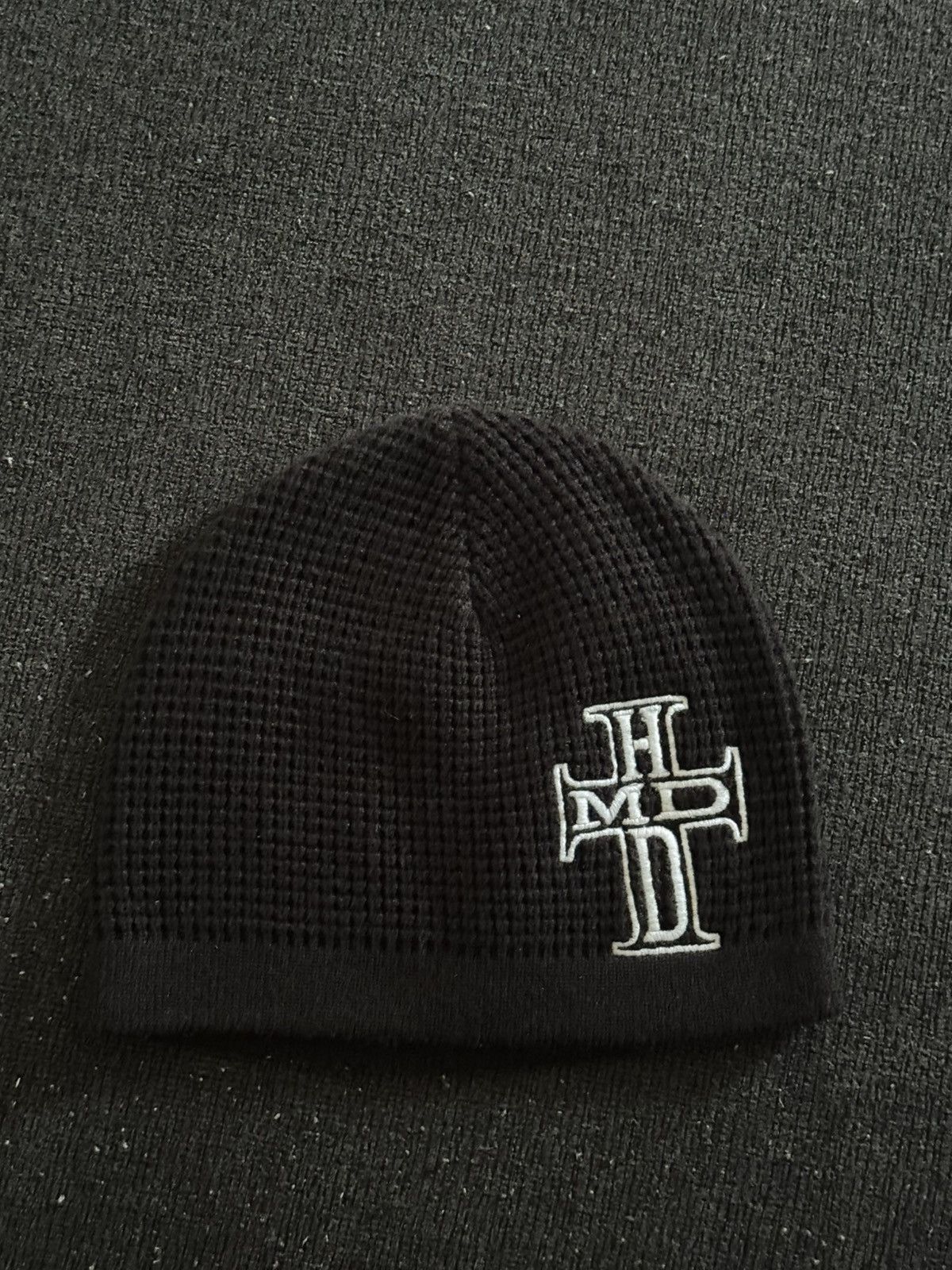 HMDD Black Holy Cross Beanie