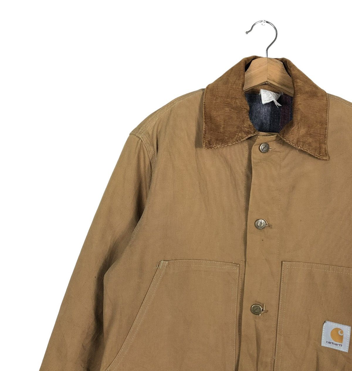 Carhartt 🔥VINTAGE CHORE WORK JACKET CARHARTT CB256 BLANKET LINING Size US M / EU 48-50 / 2 - 5 Thumbnail