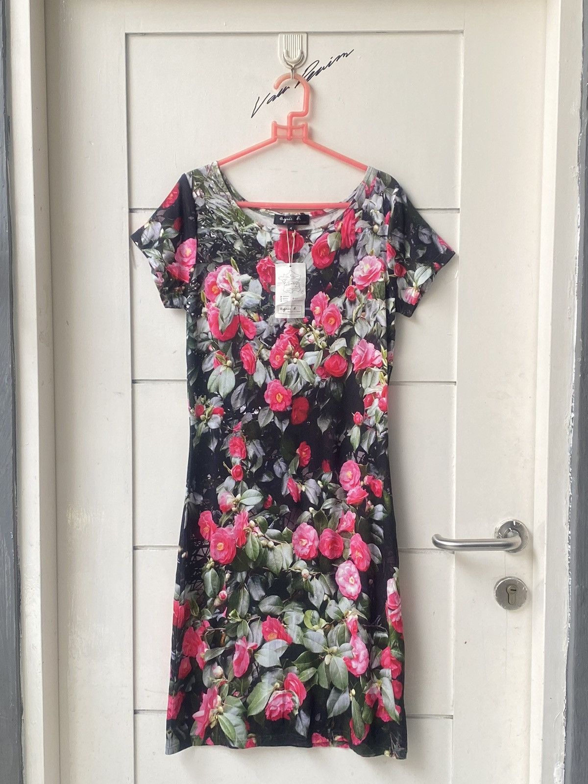 agnes b. AGNES B Flower Motive Dress Size XS / US 0-2 / IT 36-38 - 6 Thumbnail