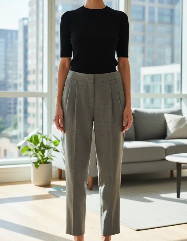 DKNY DKNY Tailored Modern Trousers –FASHIONELLA Size 24" / US 00 / IT 34 - 1 Thumbnail