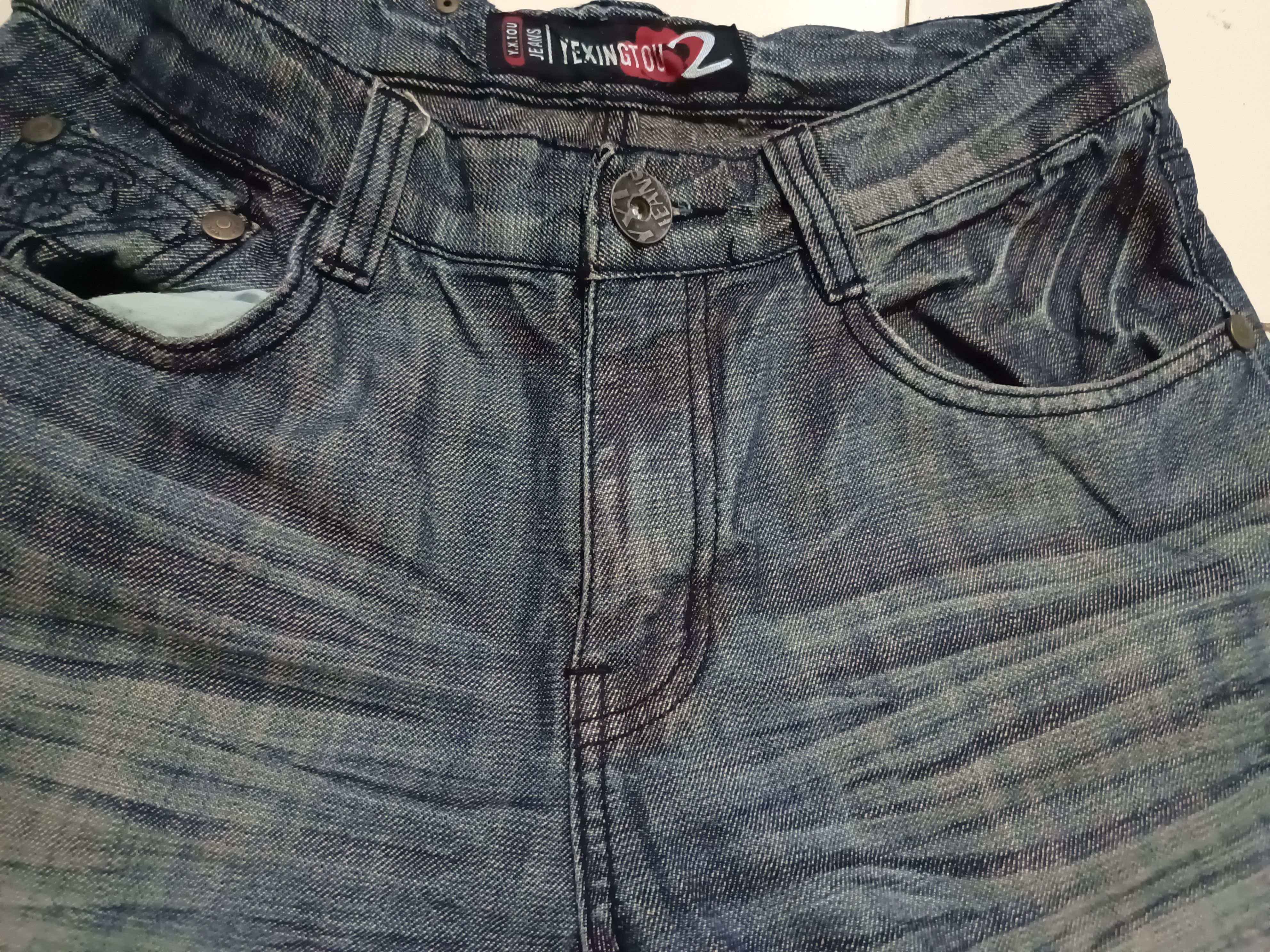 20471120 Steals‼️vintage The Japanese Skulls Denim Jeans Size US 31 - 8 Thumbnail