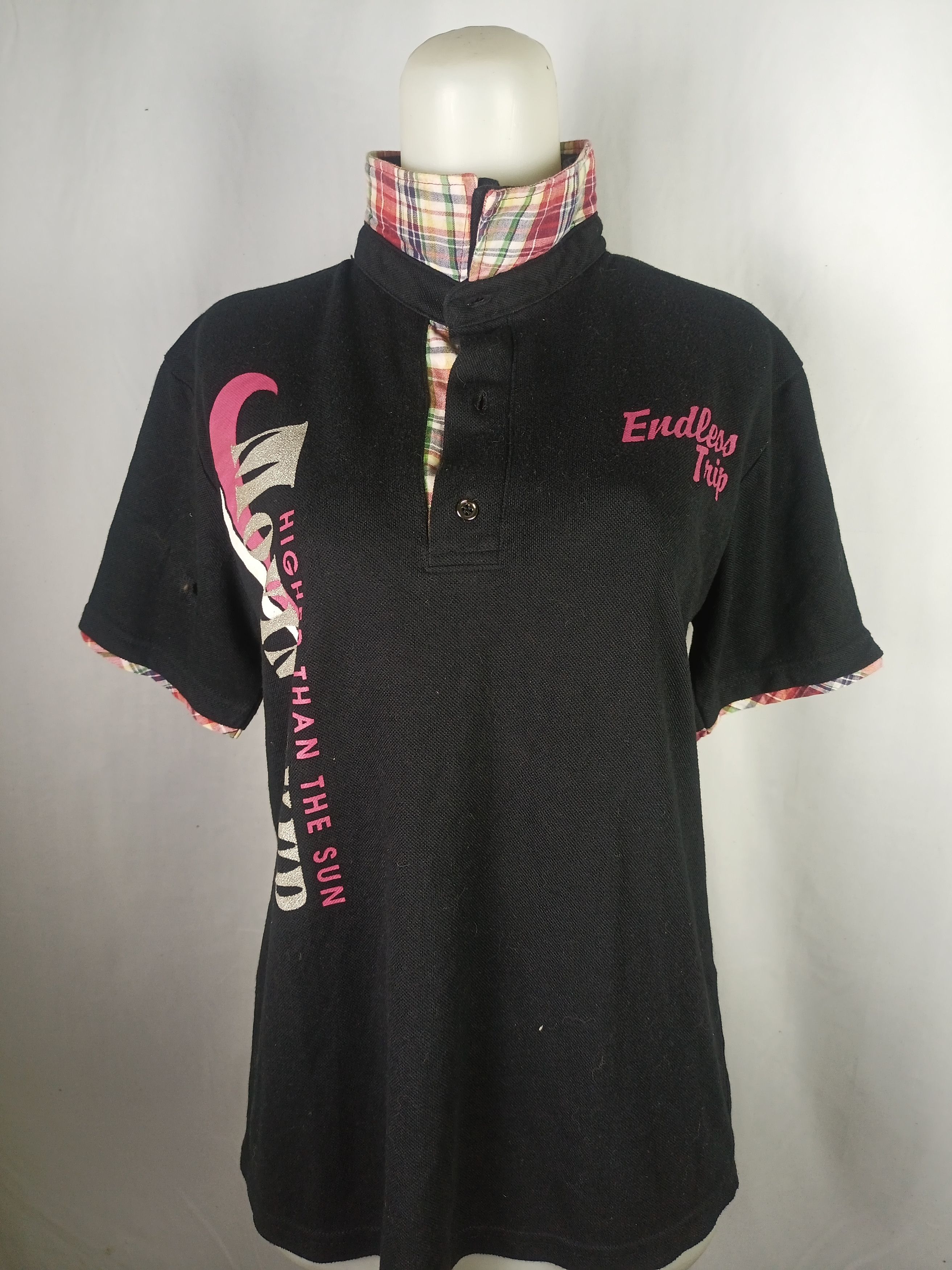 If Six Was Nine × Japanese Brand × Le Grande Bleu (L.G.B.) WE ❤️ SURF Endless Trip Polo T-shirt Double Layer POEM Print Size L / US 10 / IT 46 - 18 Thumbnail