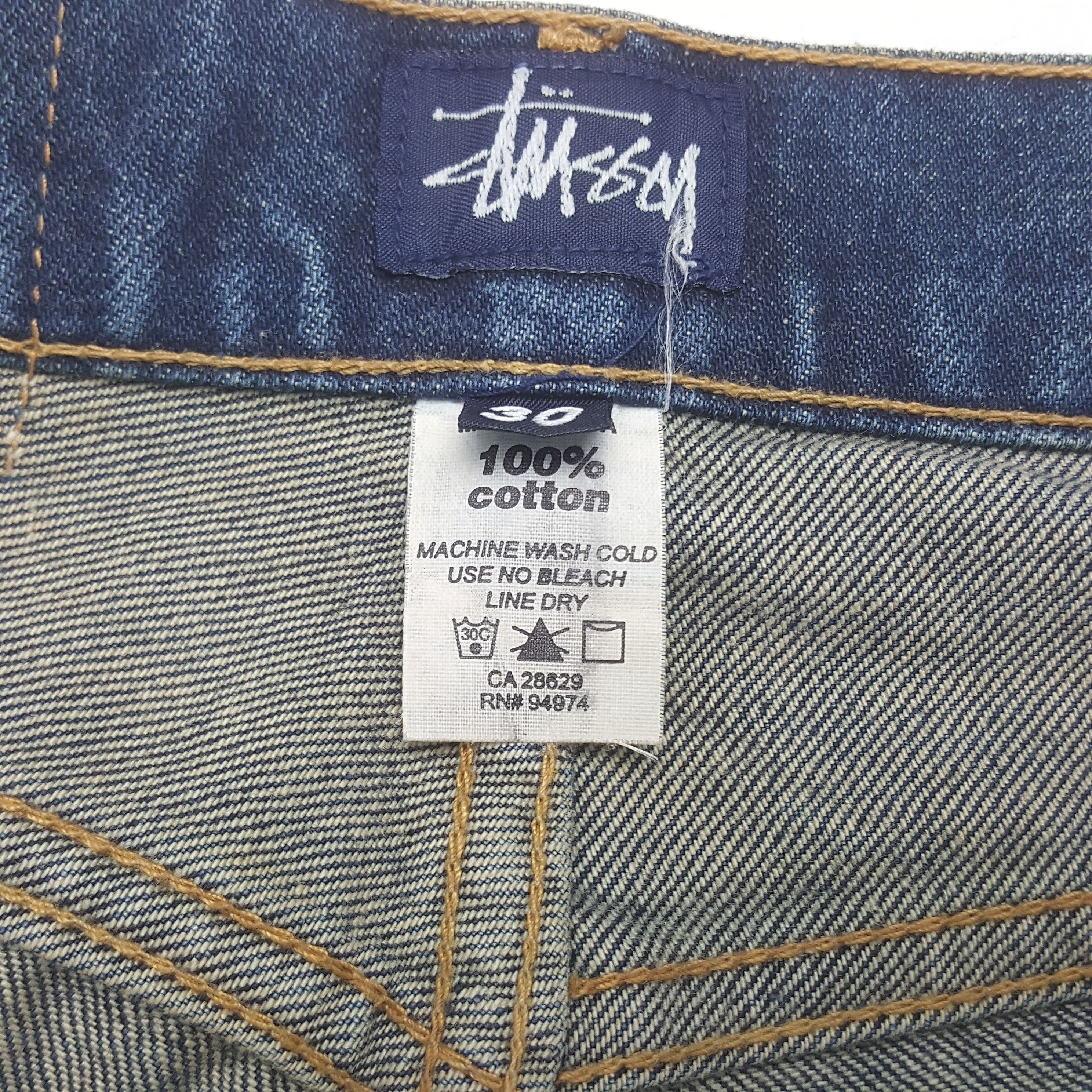 Stussy Vintage Stussy USA Skateboard Brand Denim Jeans RR18 Size US 29 - 9 Thumbnail