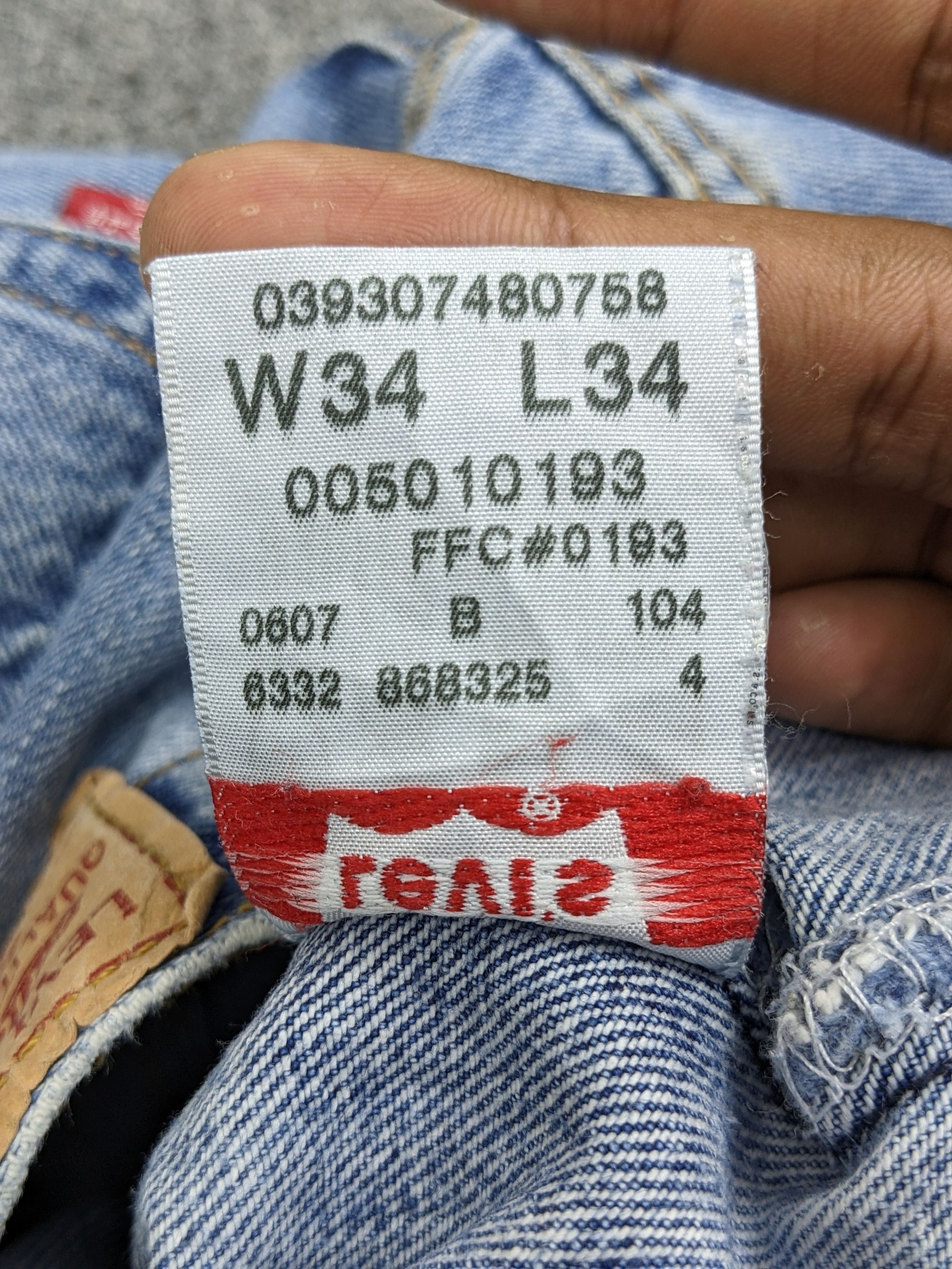 Levi's × Vintage Vintage Levis 501 Light Blue Jeans Size US 34 / EU 50 - 8 Thumbnail