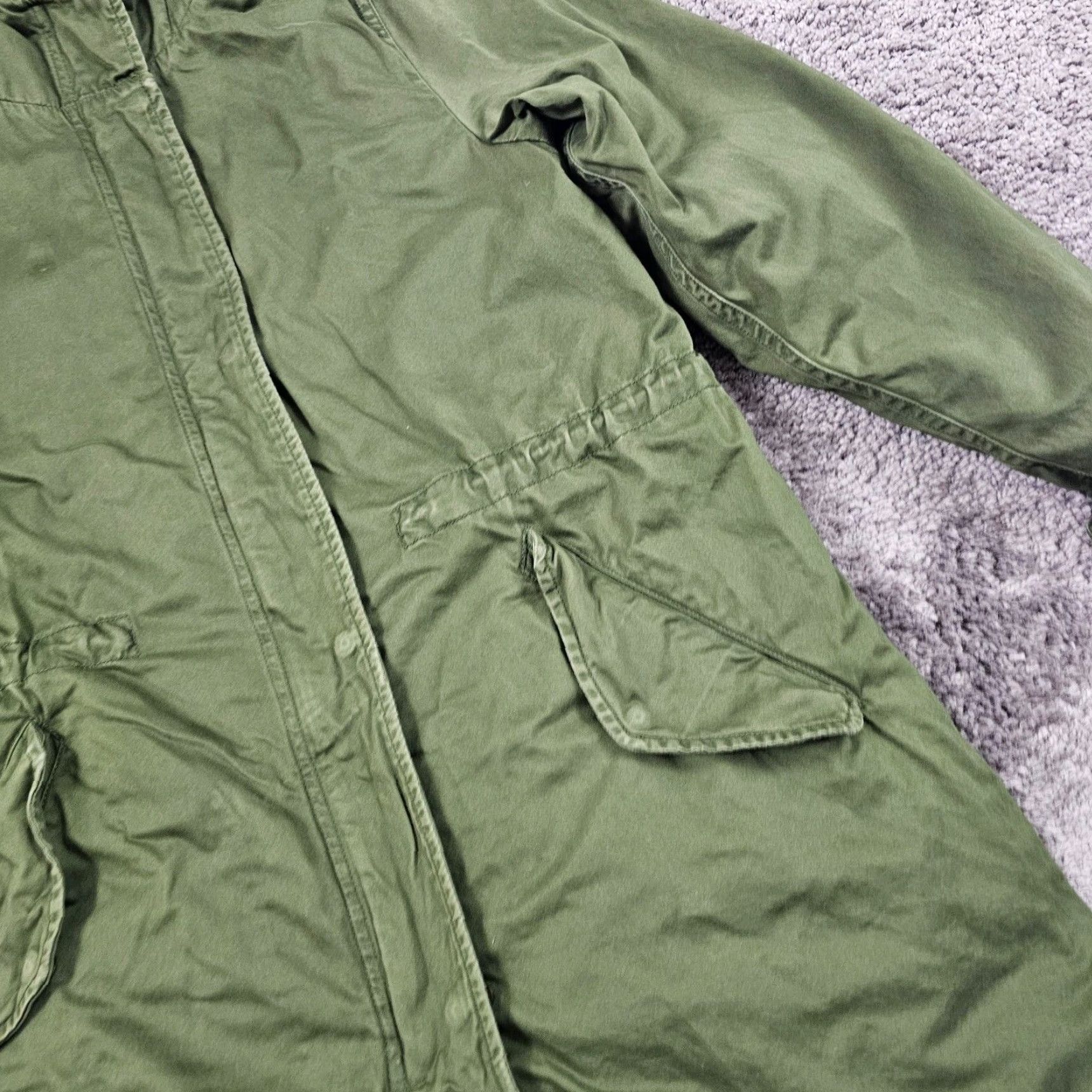 Uniqlo VINTAGE Uniqlo Parka Jacket Womens XS Green Hooded Full Zip Sherpa Lined Outdoor Size XS / US 0-2 / IT 36-38 - 2 Thumbnail