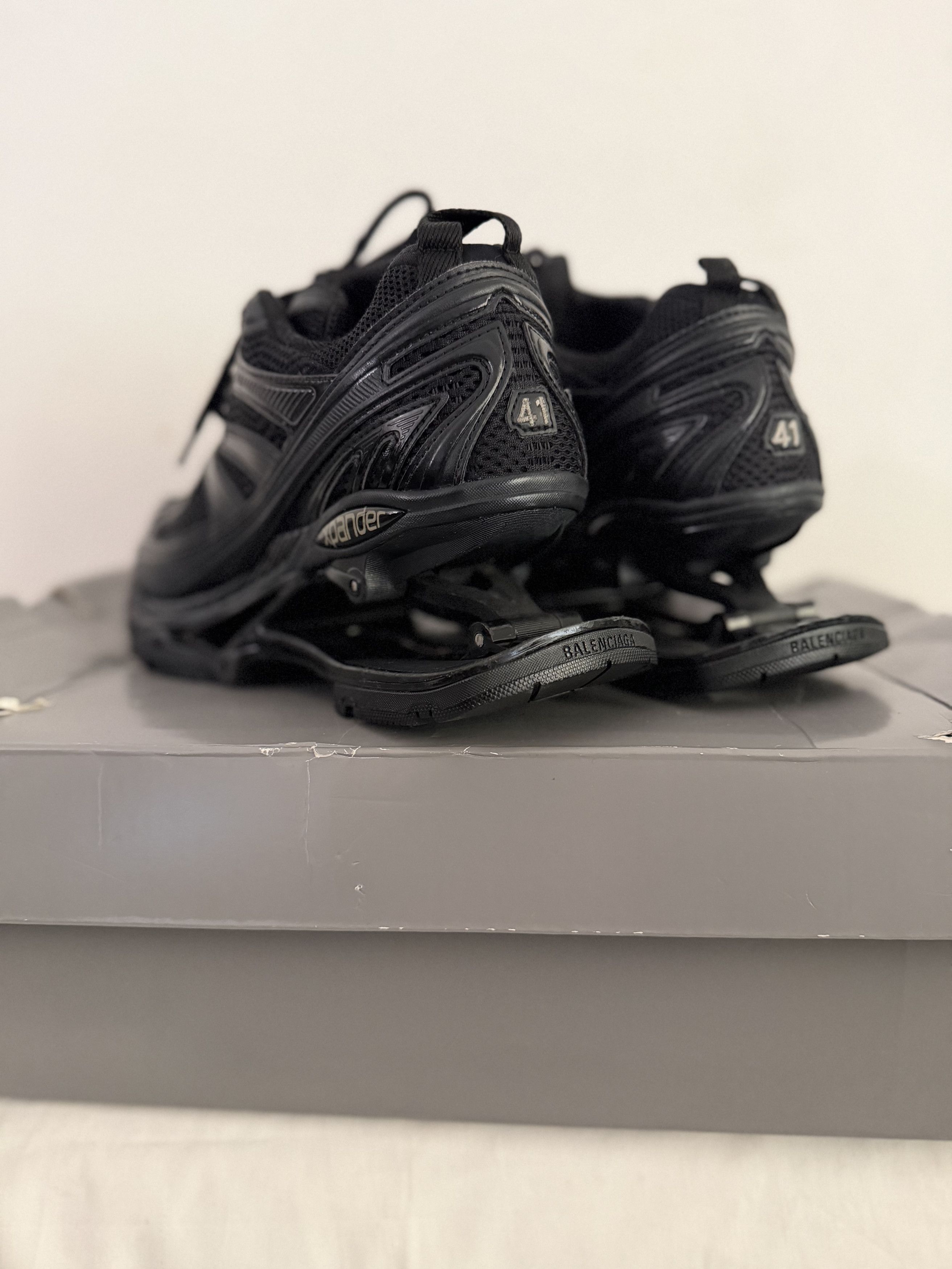 Balenciaga Suspended Heel Black Mesh Sneakers Size US 8 / EU 41 - 5 Thumbnail