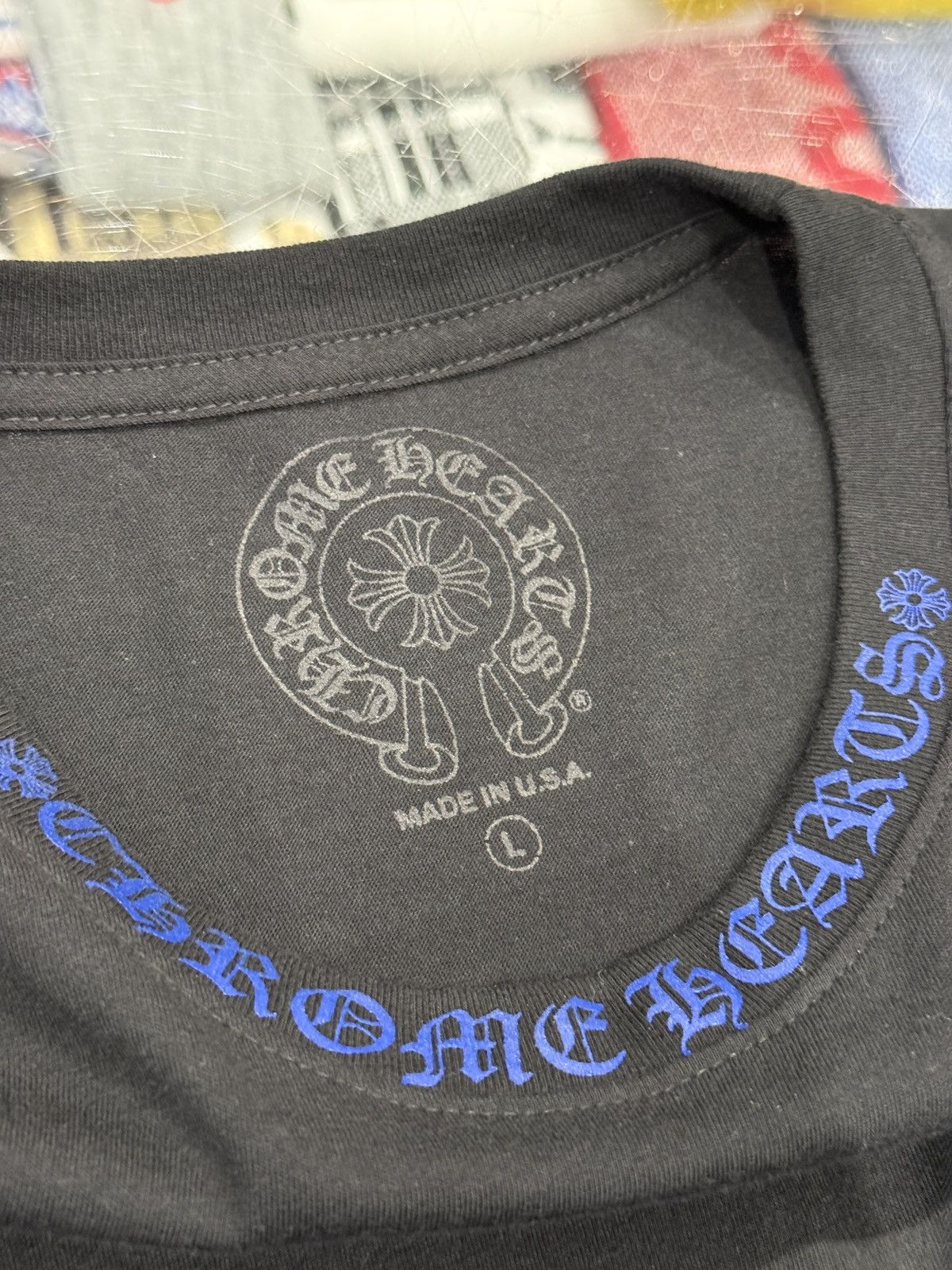 Chrome Hearts Chrome Hearts Neck Logo Long Sleeve Black / Blue Size: L Size US L / EU 52-54 / 3 - 7 Thumbnail