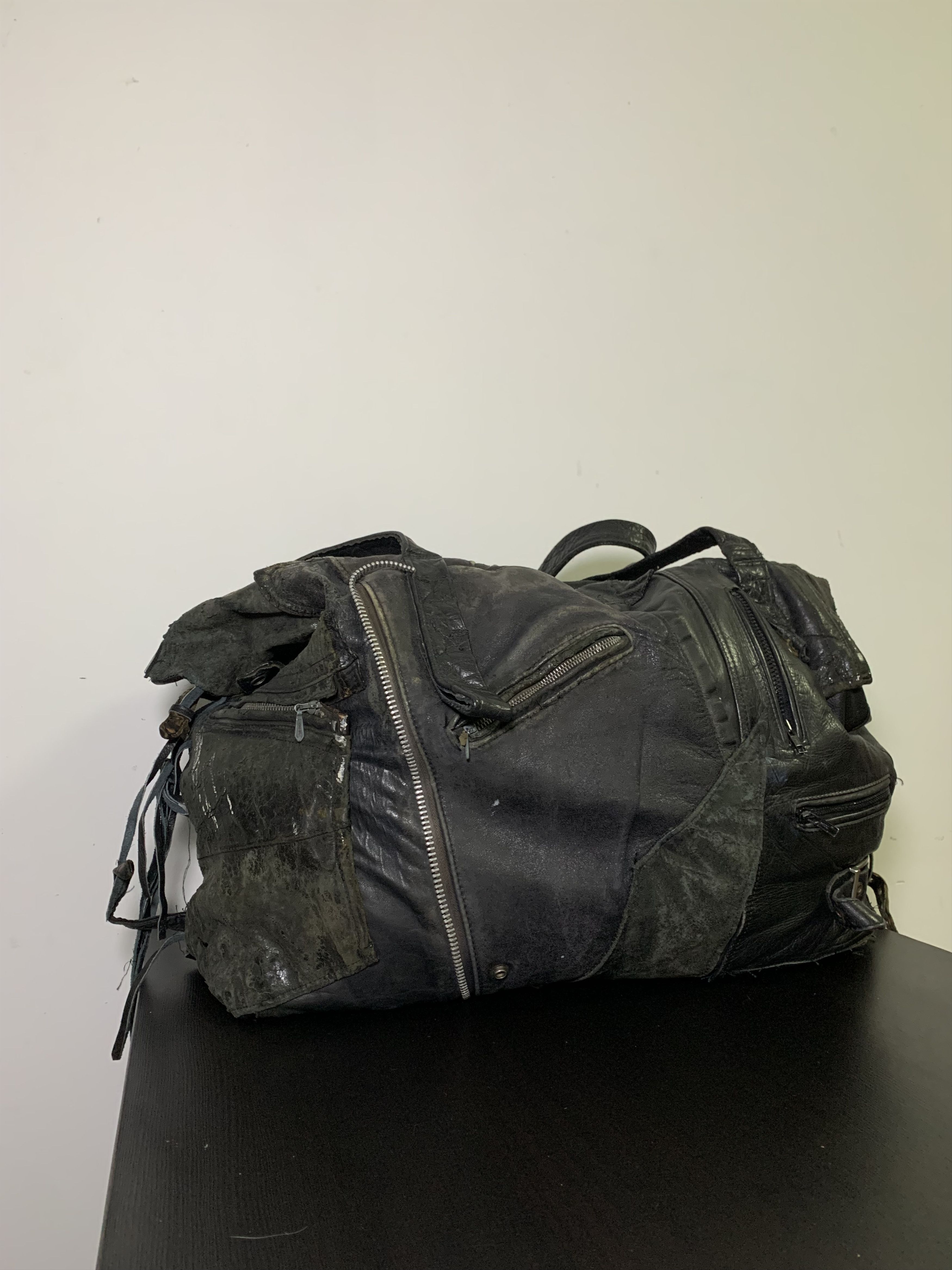 Vinti Andrews Vinti Andrews Reconstructed Leather Jacket Travel Bag Size ONE SIZE - 2 Thumbnail