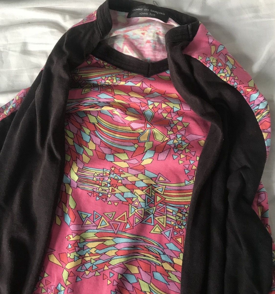 Comme des Garcons Vintage cdg homme plus psychedelic twotone longsleeve Size US S / EU 44-46 / 1 - 2 Thumbnail