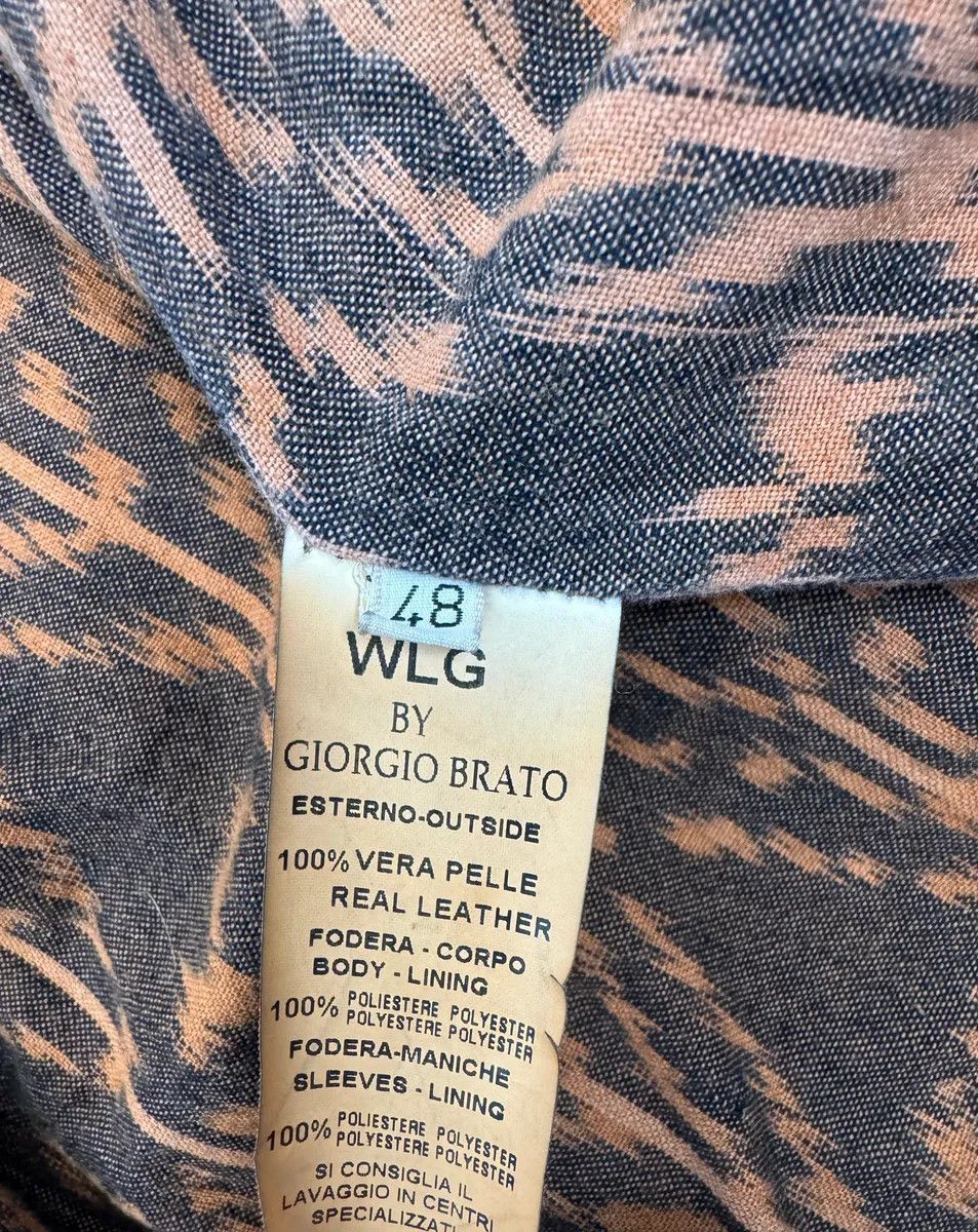 Giorgio Brato Giorgio Brato Eroded Orange Leather Jacket Size US S / EU 44-46 / 1 - 12 Thumbnail