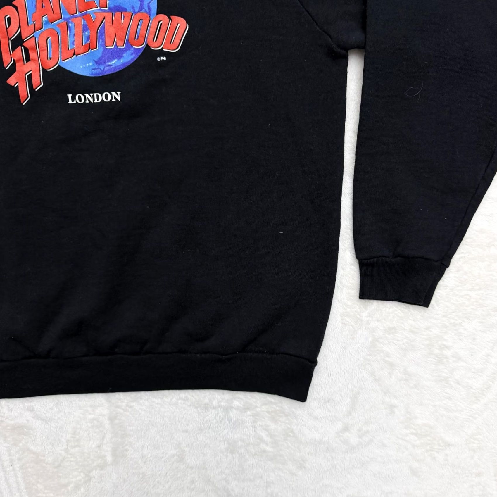 Planet Hollywood VINTAGE Planet Hollywood London Sweatshirt Mens Large Black Graphic 90s Crewneck Logo Printed Pullover Movie City Size US L / EU 52-54 / 3 - 5 Thumbnail