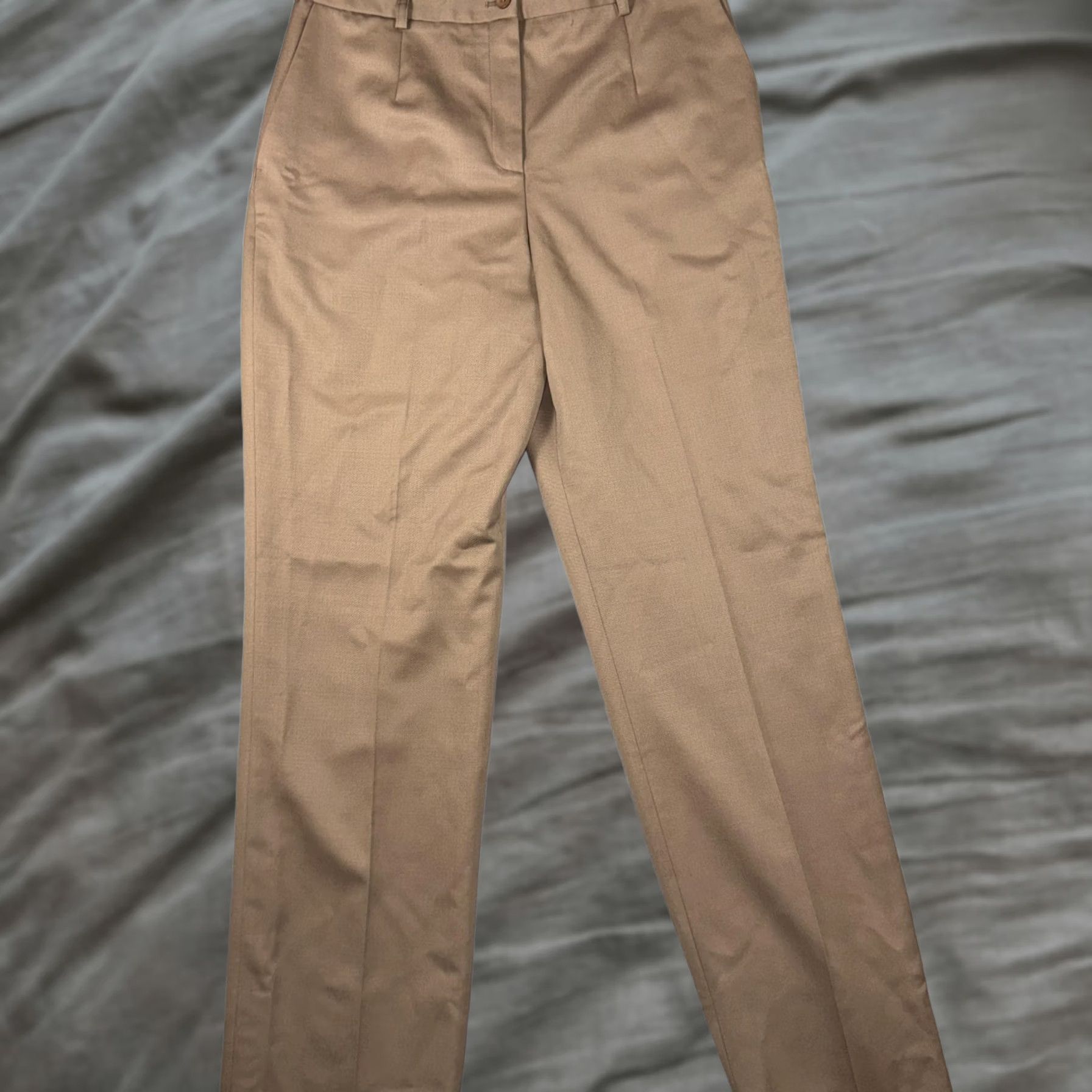 Pendleton VINTAGE Pendleton Dress Pants Womens 10 Beige Wool Pleated Lined Classic Workwear Slacks Menus? Size 32" / US 10 / IT 46 - 1 Thumbnail