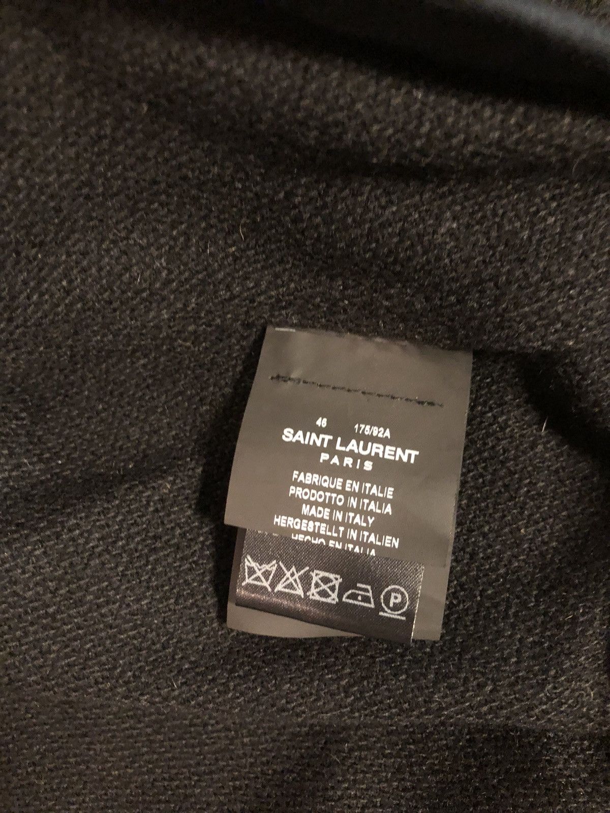 Saint Laurent Paris Saint Laurent wool distressed teddy bomber jacket hedi Size US S / EU 44-46 / 1 - 6 Thumbnail