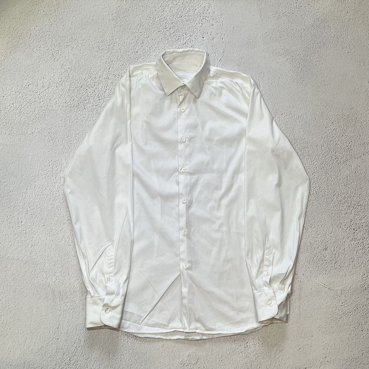 Prada PRADA Milano Luxury White Poplin Dress Shirt Slim Fit | Grailed