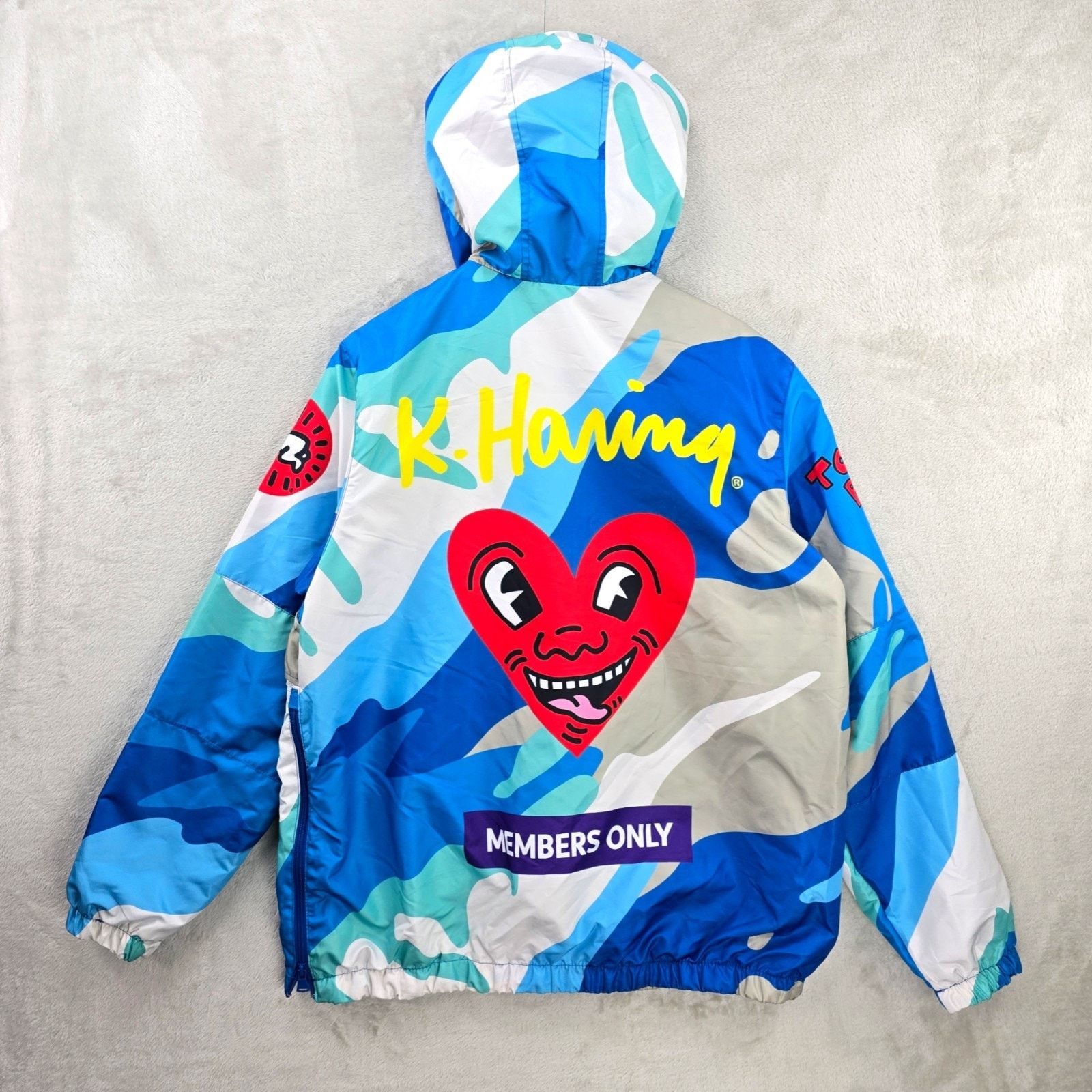 Members Only Members Only Keith Haring Windbreaker Large Hooded Jacket Size US L / EU 52-54 / 3 - 1 Thumbnail