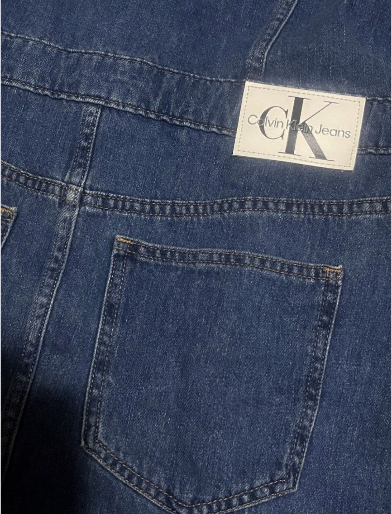 Calvin Klein Calvin Klein Jeans Trucker Blue Denim Midi Dress Size M / US 6-8 / IT 42-44 - 7 Thumbnail