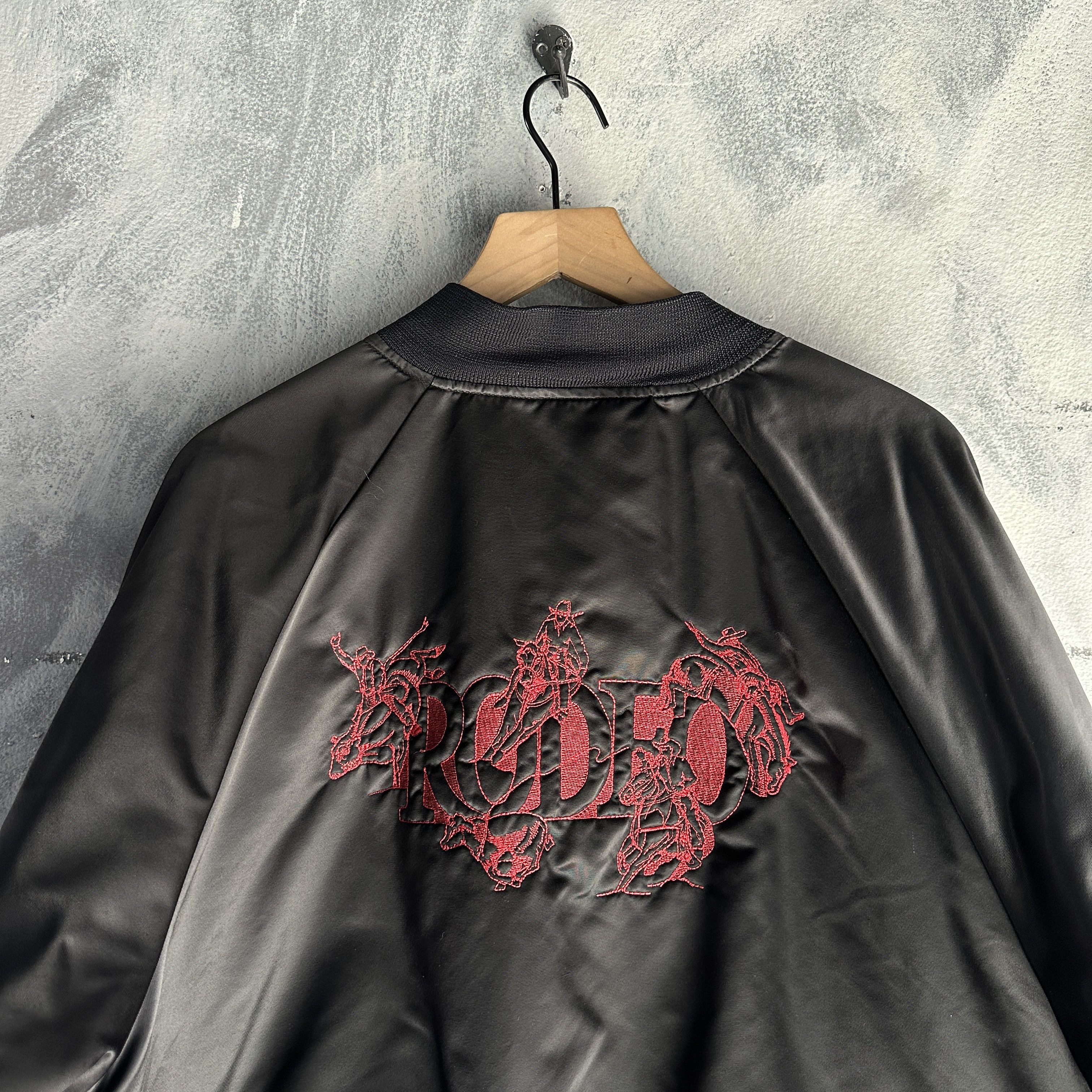 Other Vtg Rodeo Satin Snap Bomber Jacket Mens USA Made Hartwell Size US XL / EU 56 / 4 - 1 Thumbnail