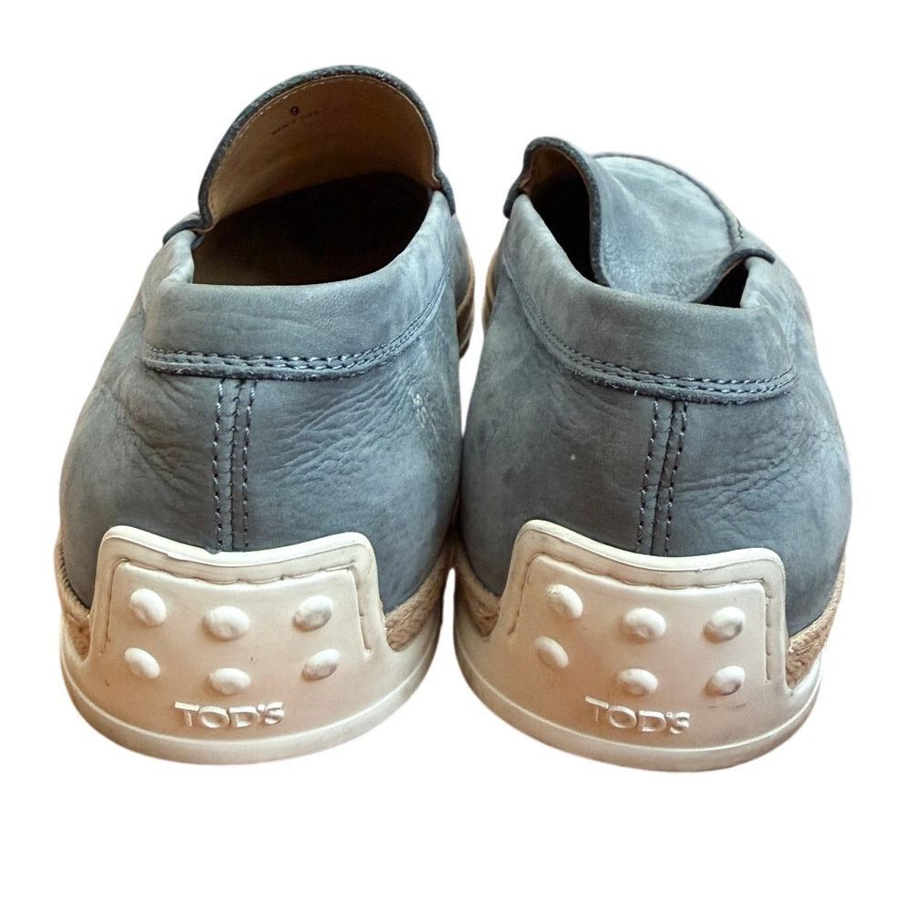Tod's Tod's Baby Blue Suede Slip-On Espadrille Loafer Size US 10 / EU 43 - 4 Thumbnail