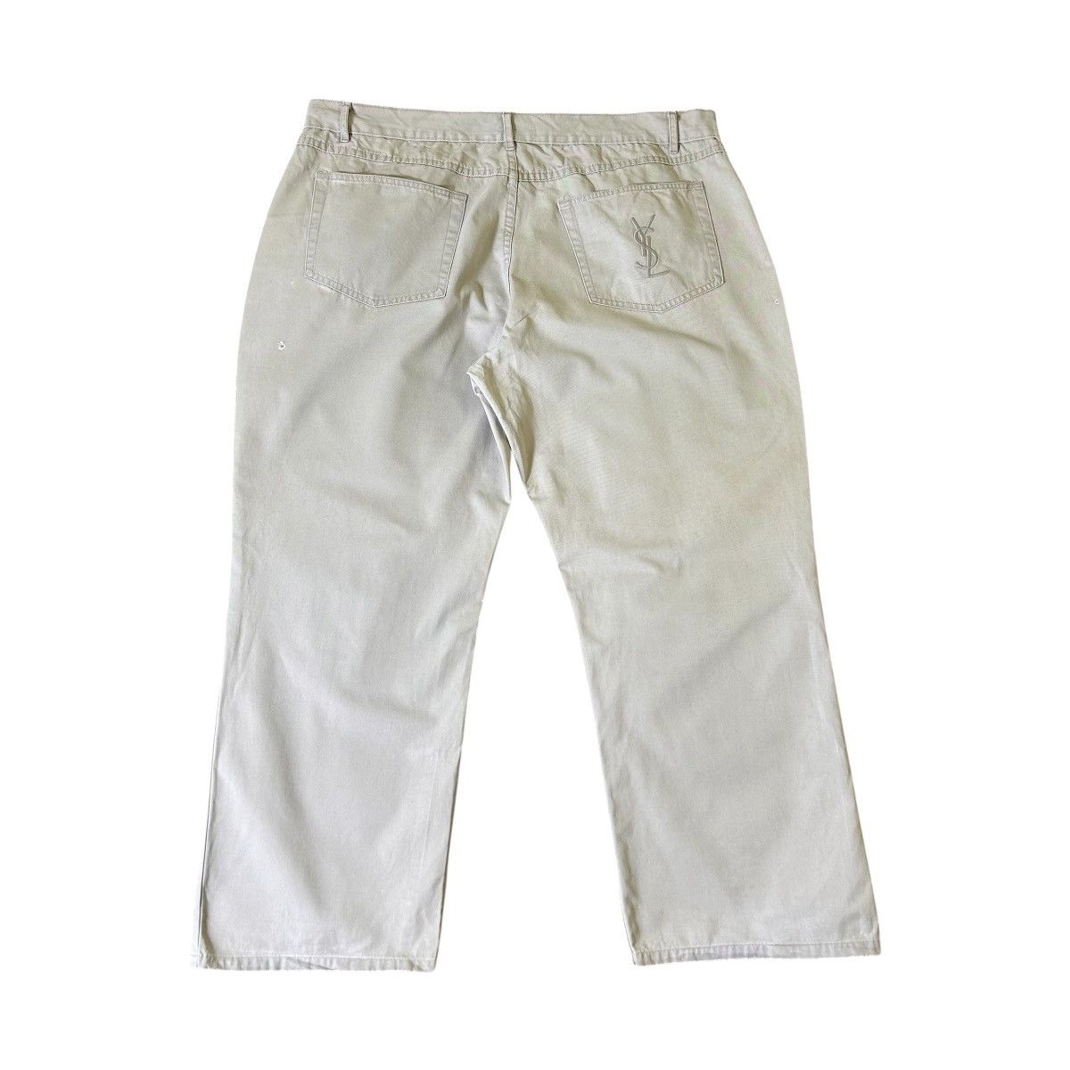 Yves Saint Laurent Vintage Yves Saint Laurent Big Logo Pants Size US 37 - 3 Thumbnail