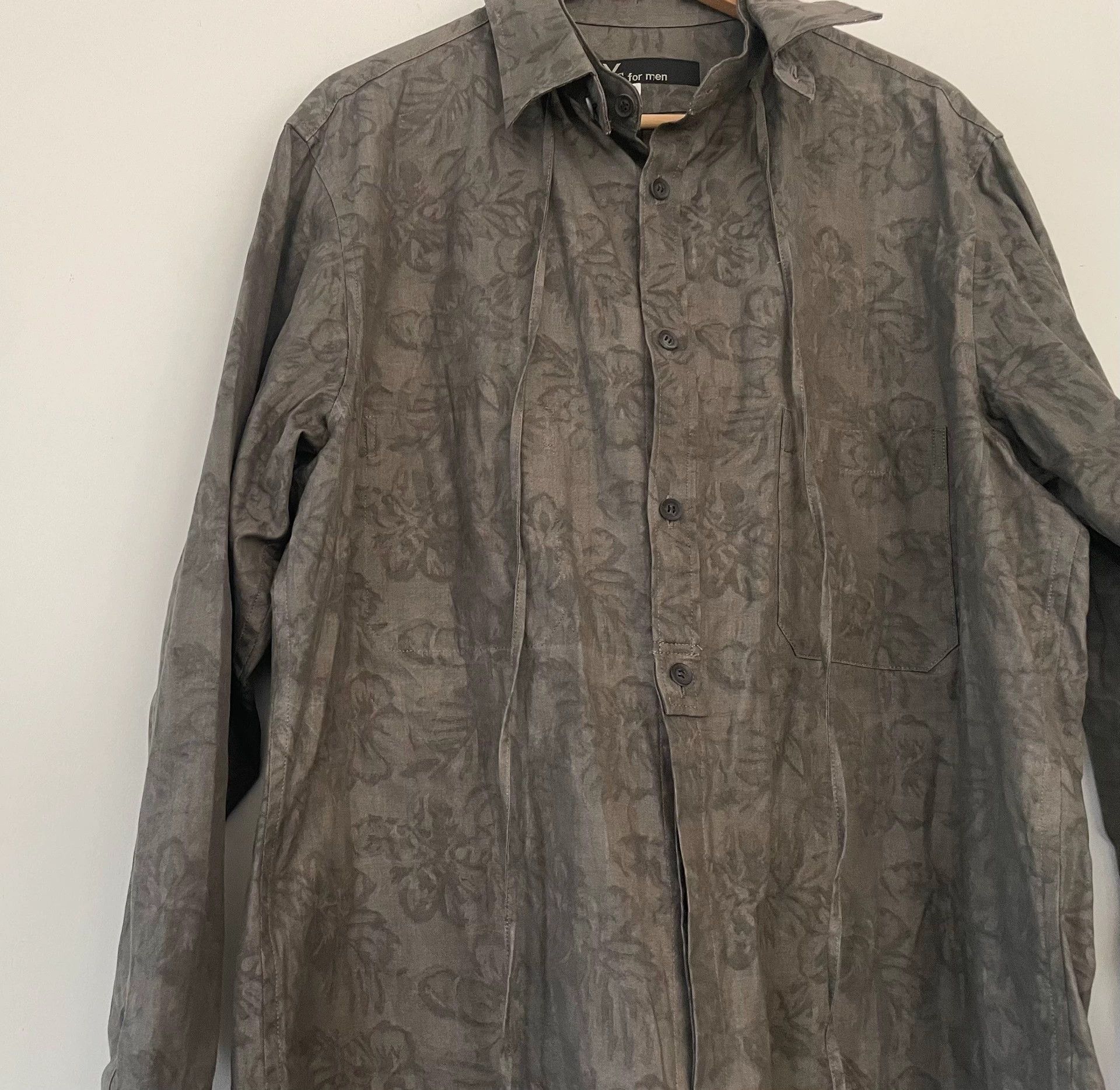 Yohji Yamamoto Yohji Yamamoto Y's for Men Floral Ribbon Shirt Size US M / EU 48-50 / 2 - 5 Thumbnail
