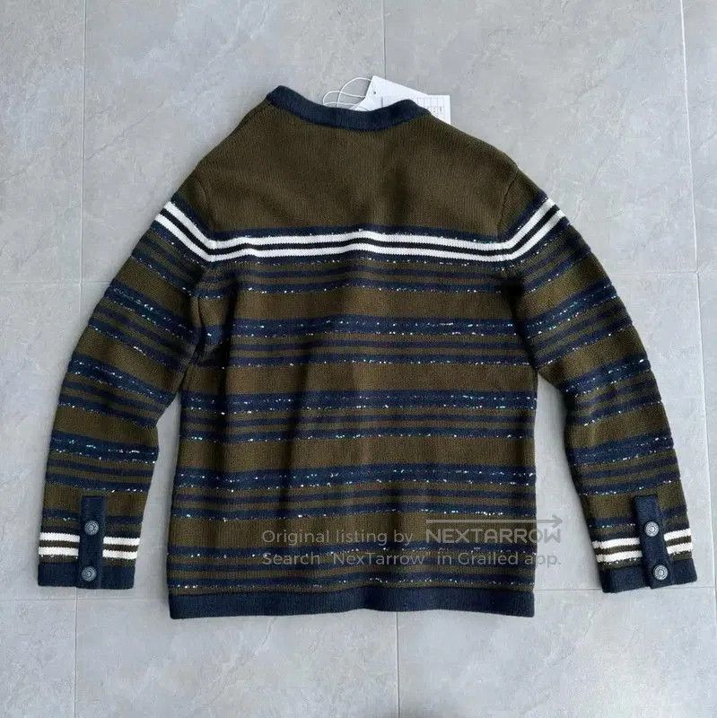 Chanel Chanel Black Women's Cardigan with Stripes . Size M / US 6-8 / IT 42-44 - 2 Thumbnail