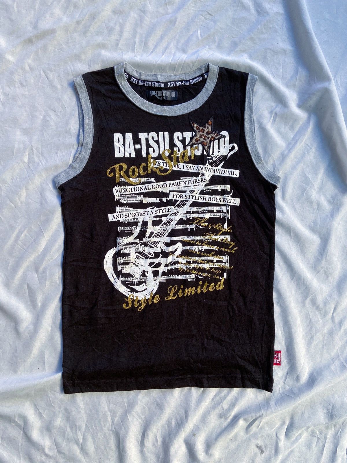Japanese Brand BATSU STUDIO ROCK STAR TANK TOP Size US S / EU 44-46 / 1 - 1 Thumbnail