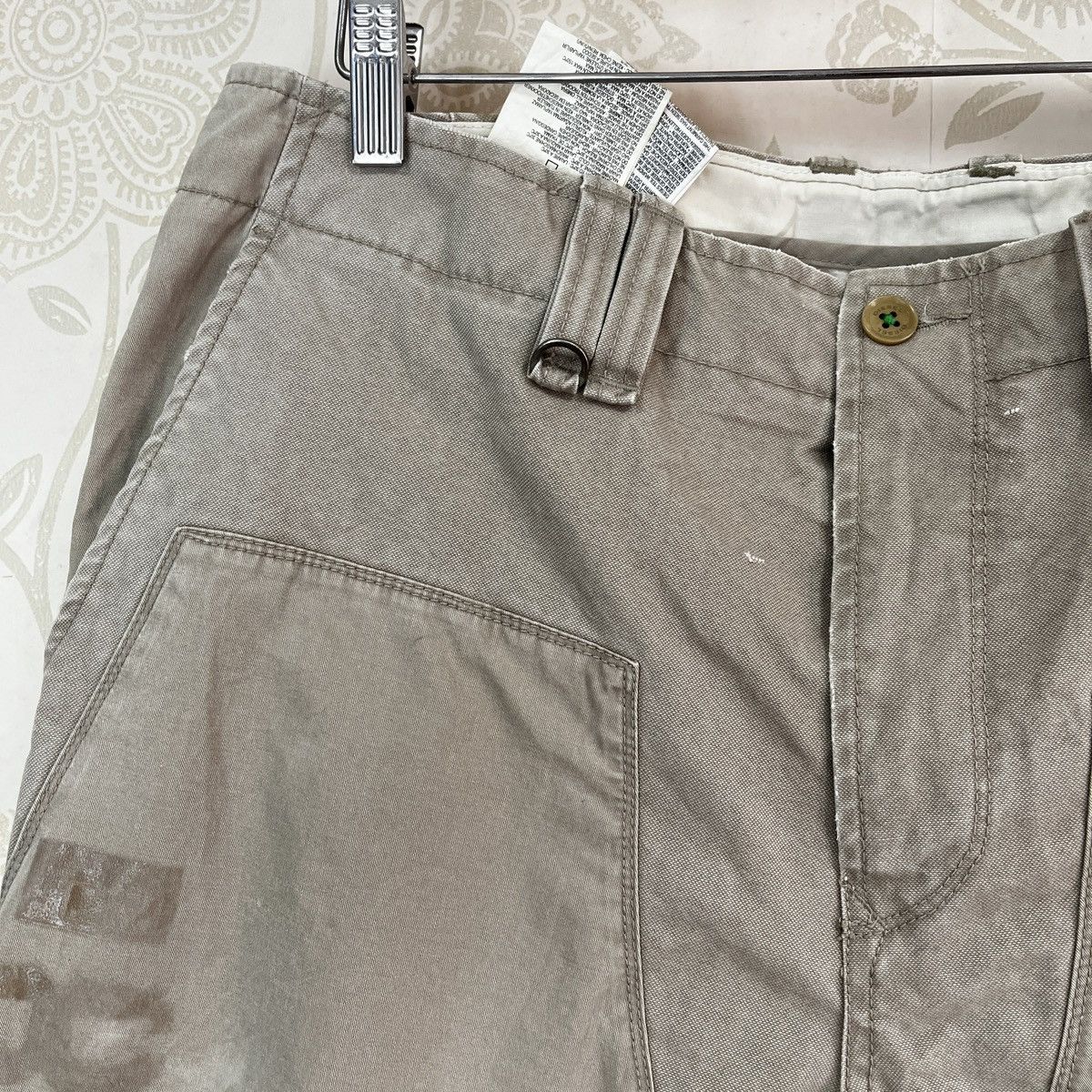Diesel Diesel Black Printed Khaki Canvas Trousers Pants Size US 32 / EU 48 - 6 Thumbnail